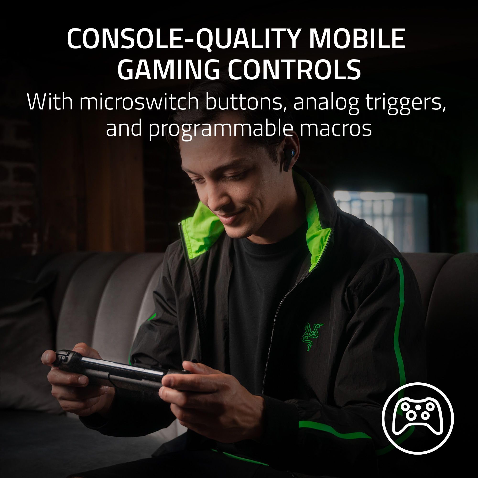 razer-kishi-v2-usb-c-mobile-gaming-controller-for-android-iphone-15-console-qual image 2