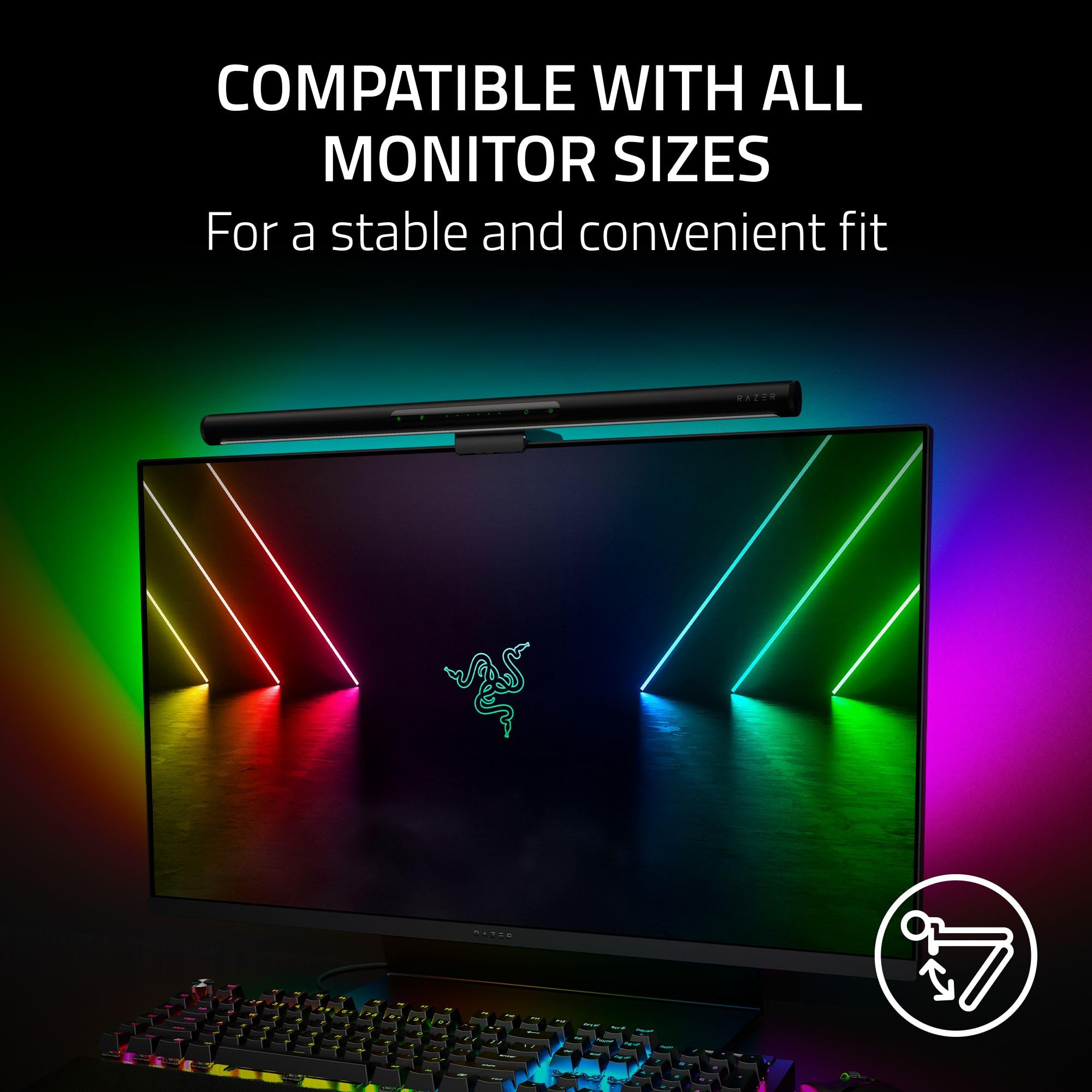 razer-aether-monitor-led-light-bar-front-back-dual-lighting-chroma-rgb-fits-most image 5
