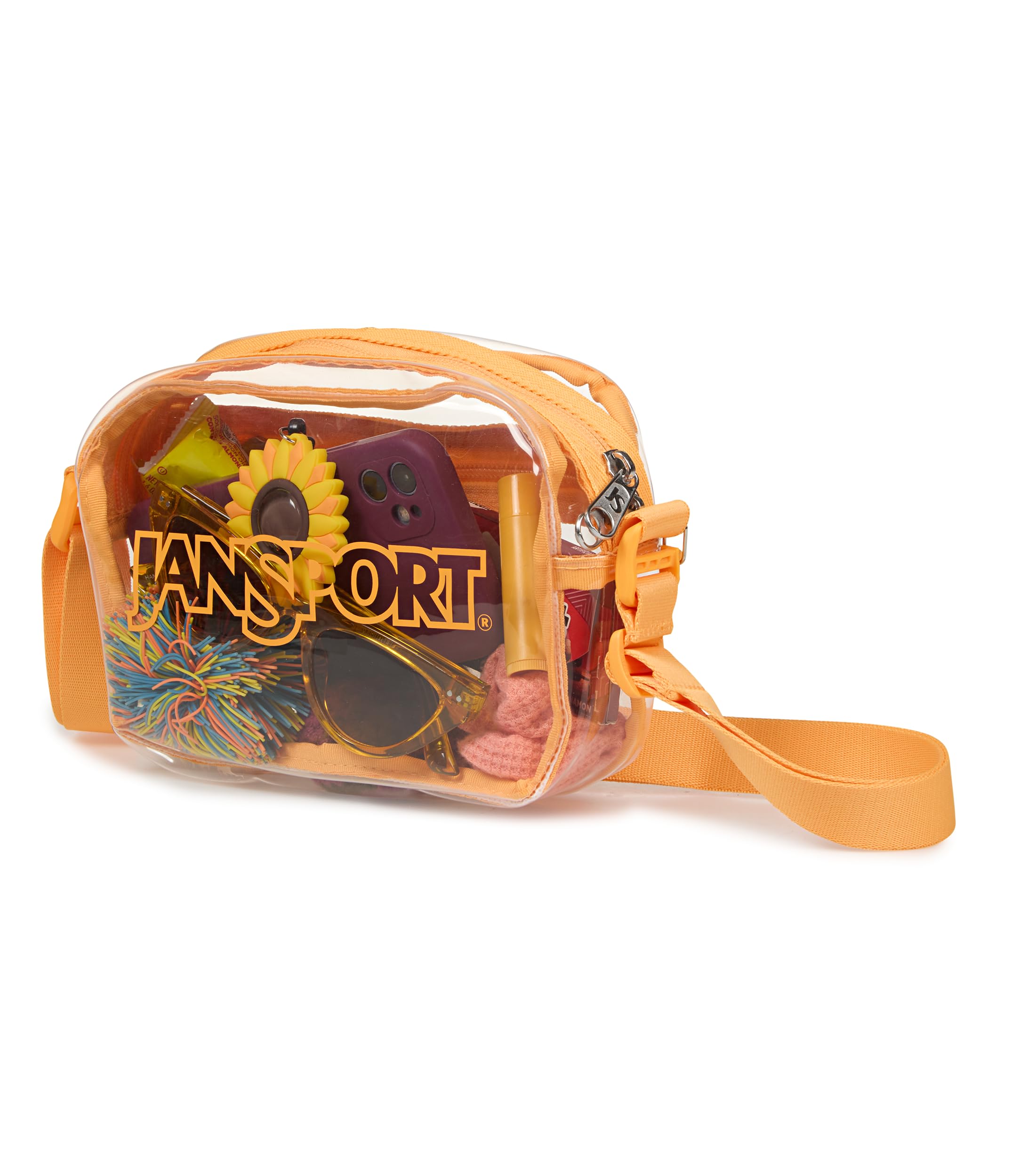 jansport-clear-crossbody-bag-orange-soda-stadium-approved-transparent-everyday-c image 2