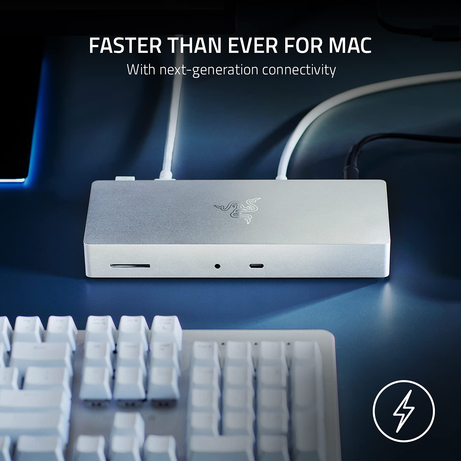 razer-thunderbolt-4-dock-mercury-white-10-in-1-hub-dual-4k-single-8k-output-pass image 3
