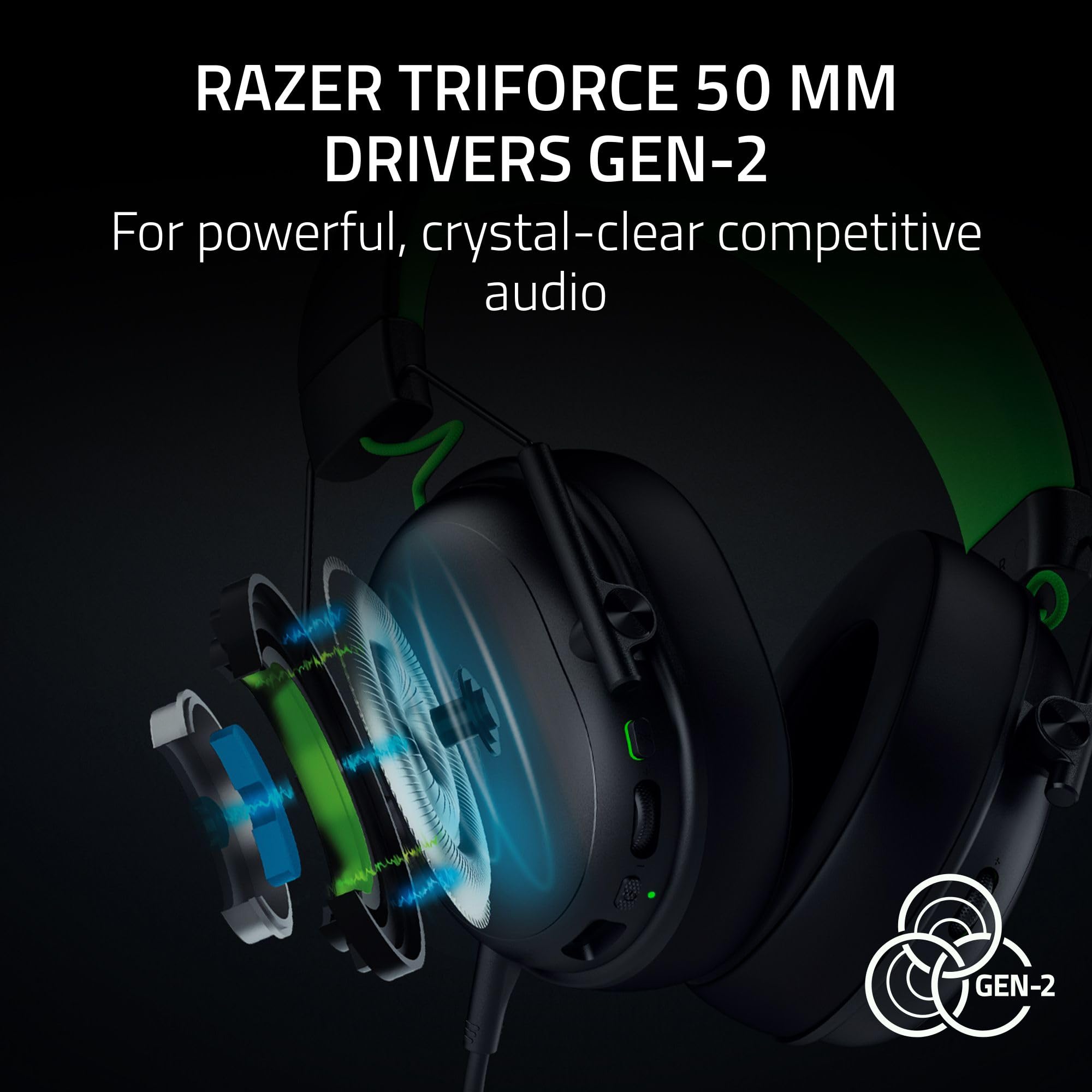 razer-blackshark-v3-x-hyperspeed-wireless-gaming-headset-for-xbox-50mm-triforce- image 3