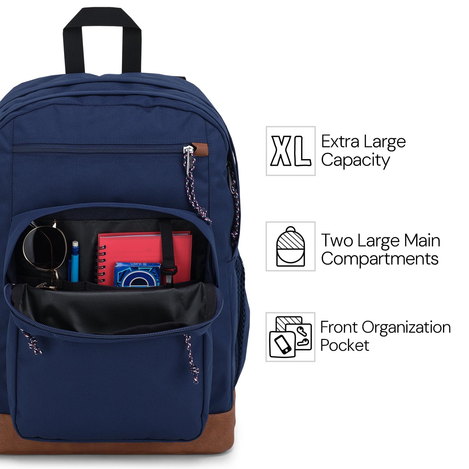 jansport-cool-student-15-inch-laptop-backpack-with-water-bottle-pocket-navy image 4