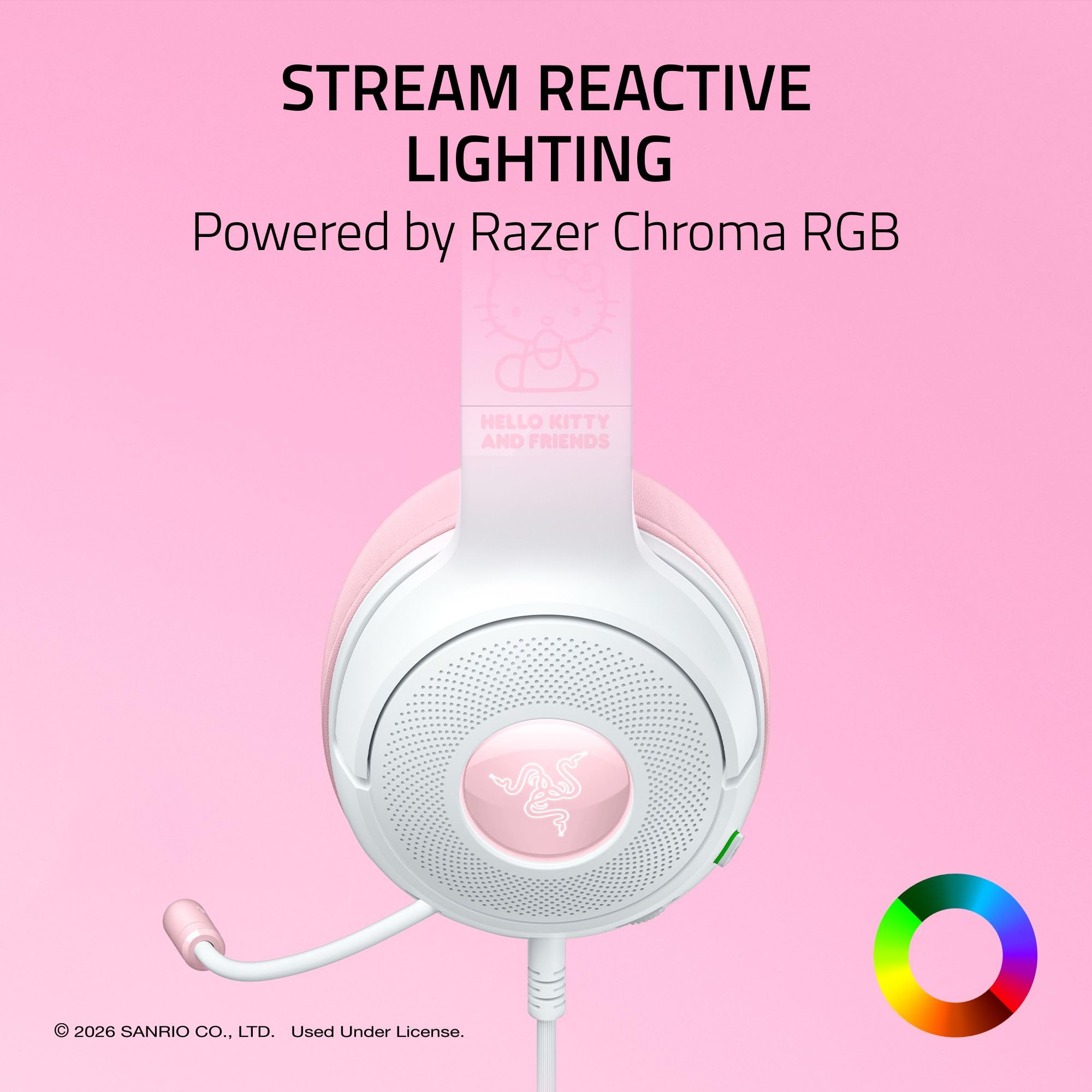 razer-kraken-kitty-v2-usb-wired-gaming-headset-hello-kitty-edition-stream-reacti image 3