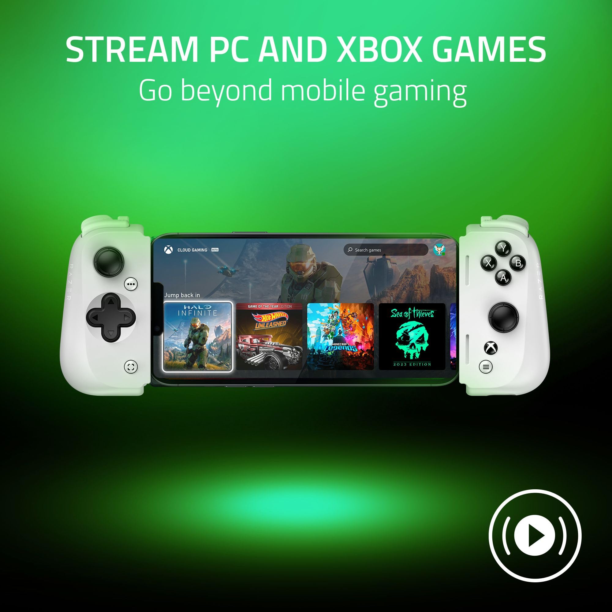 razer-kishi-v2-mobile-gaming-controller-for-iphone-lightning-xbox-edition-white- image 4