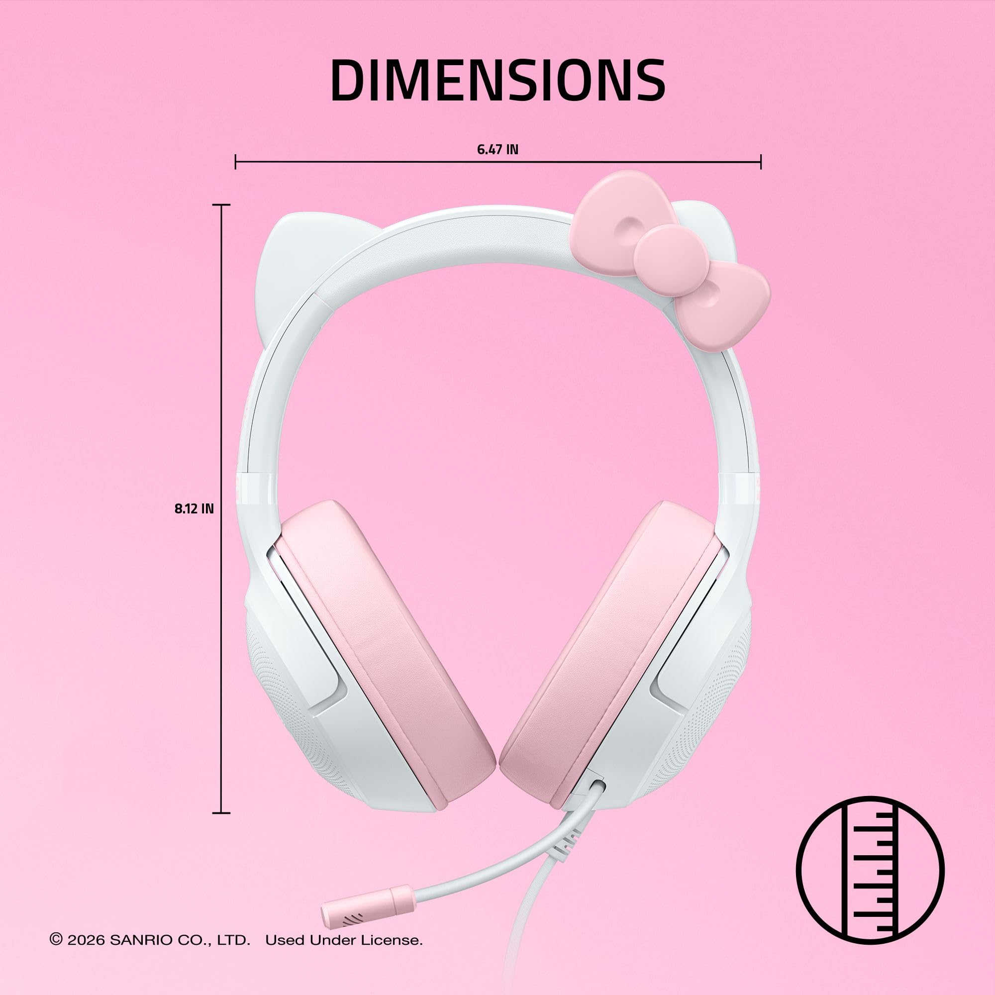 razer-kraken-kitty-v2-usb-wired-gaming-headset-hello-kitty-edition-stream-reacti image 8