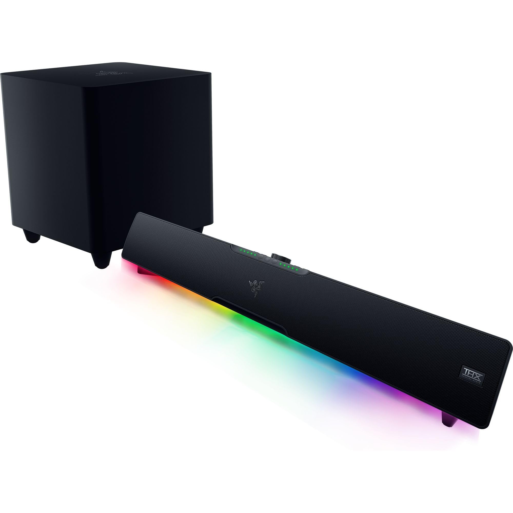 razer-leviathan-v2-pro-pc-gaming-soundbar-with-subwoofer-head-tracking-ai-beamfo image 8