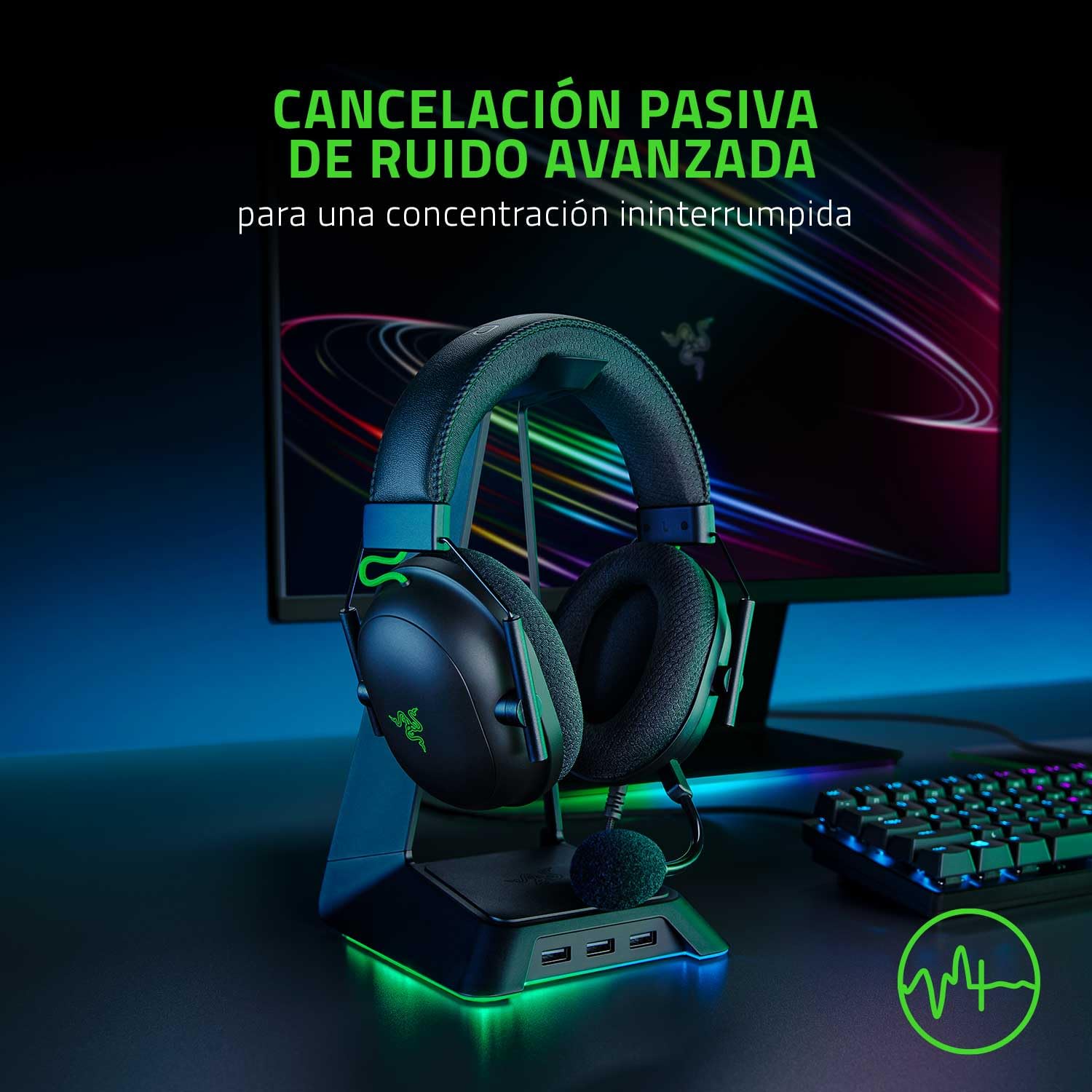 razer-blackshark-v2-wired-gaming-headset-thx-7-1-spatial-surround-sound-50mm-tri image 4