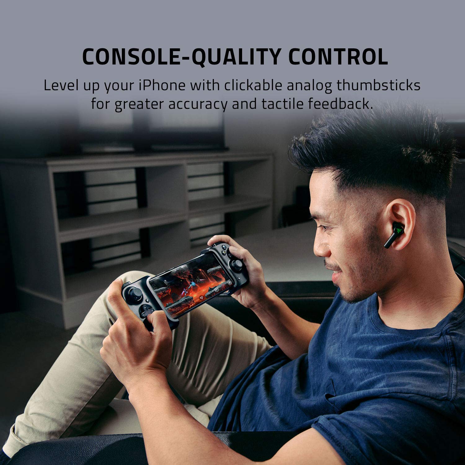 razer-kishi-mobile-gaming-controller-gamepad-for-iphone-lightning-mfi-certified- image 4