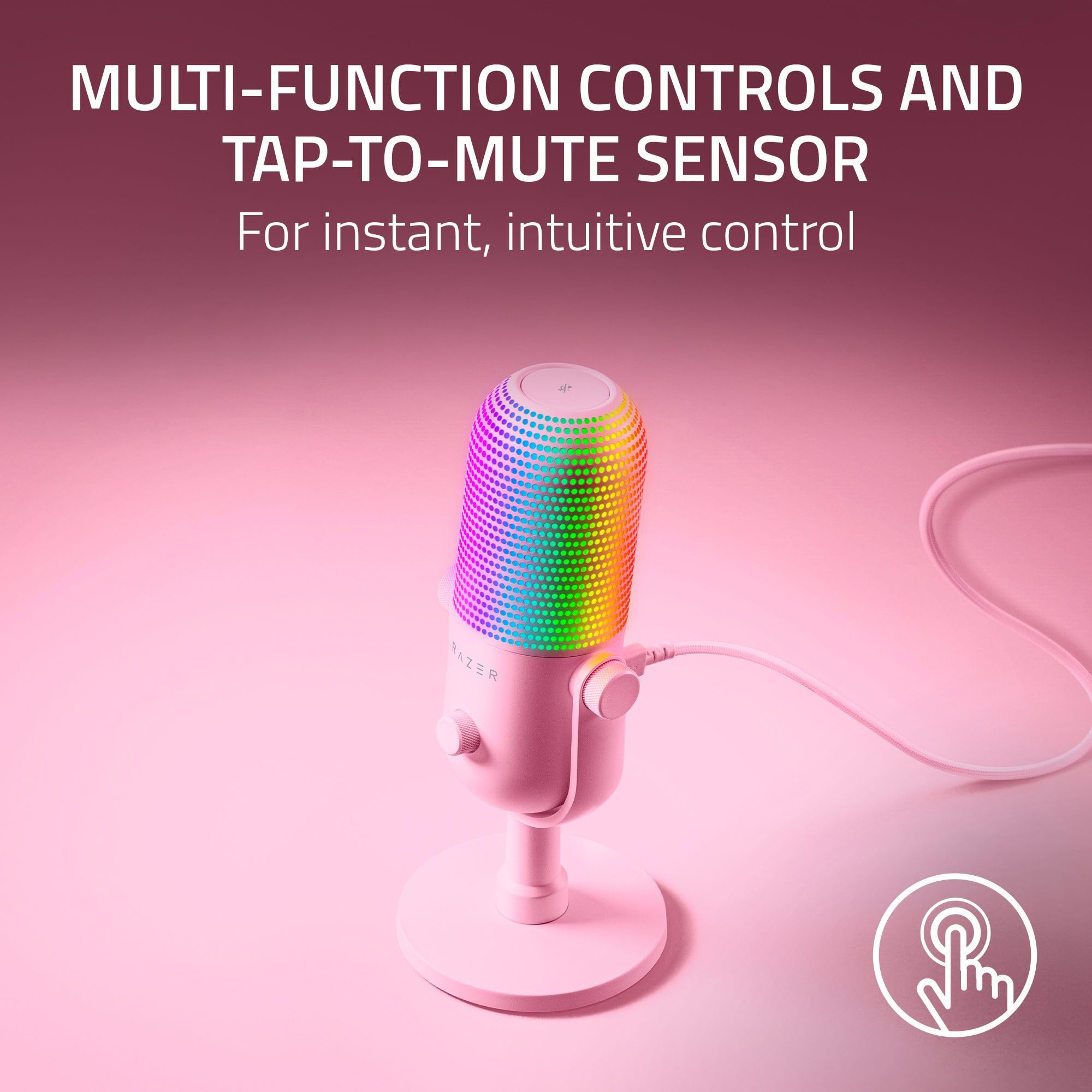 razer-seiren-v3-chroma-32-bit-dsp-usb-c-condenser-microphone-for-pc-quartz-pink- image 6