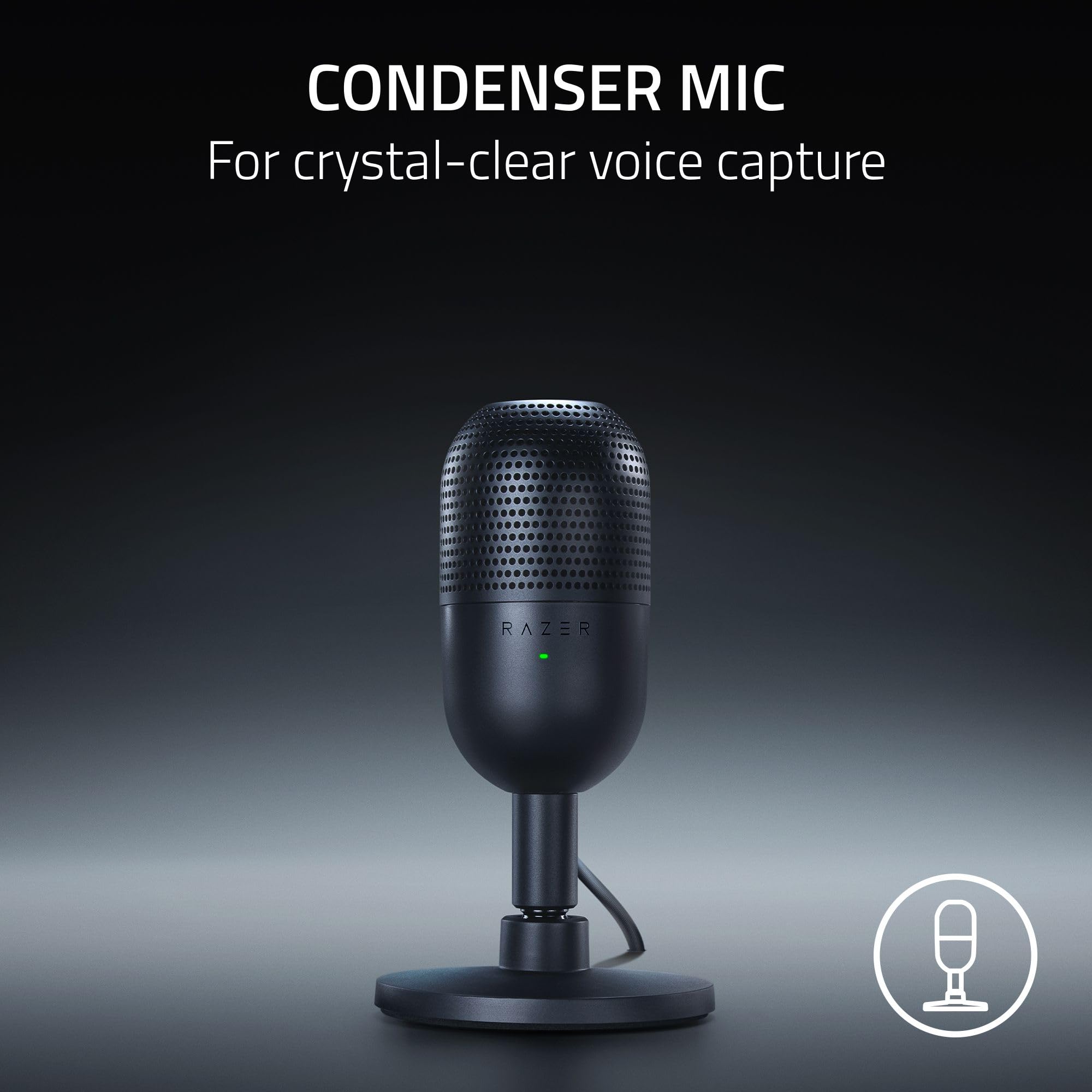 razer-seiren-v3-mini-usb-condenser-microphone-supercardioid-tap-to-mute-with-led image 2