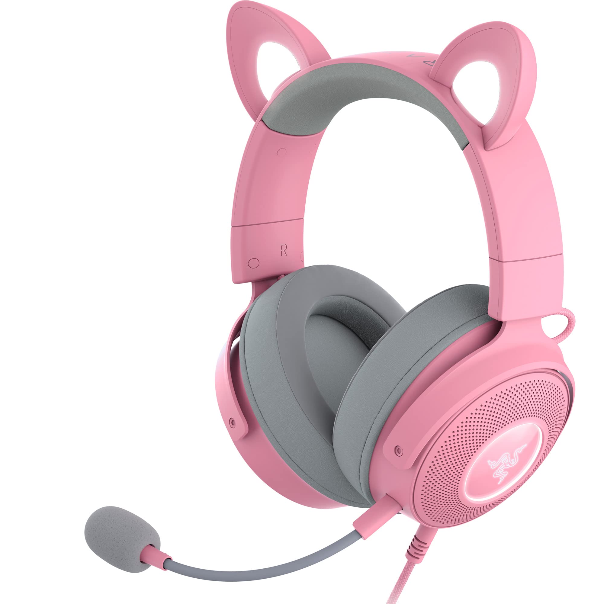 razer-kraken-kitty-v2-pro-wired-rgb-gaming-headset-interchangeable-kitty-bear-bu image 7