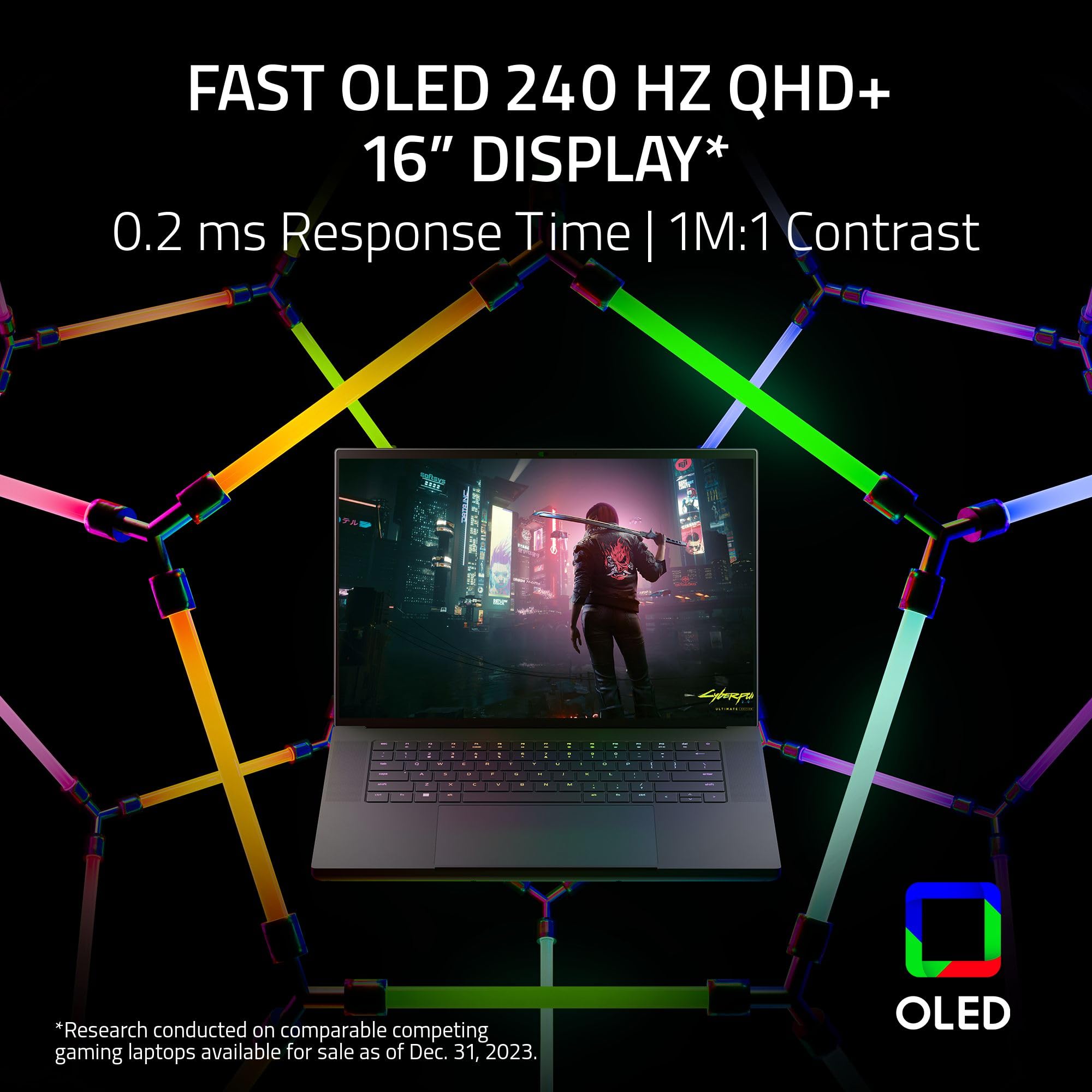 razer-blade-16-gaming-laptop-rtx-4090-intel-core-i9-14900hx-16-oled-qhd-240hz-di image 2