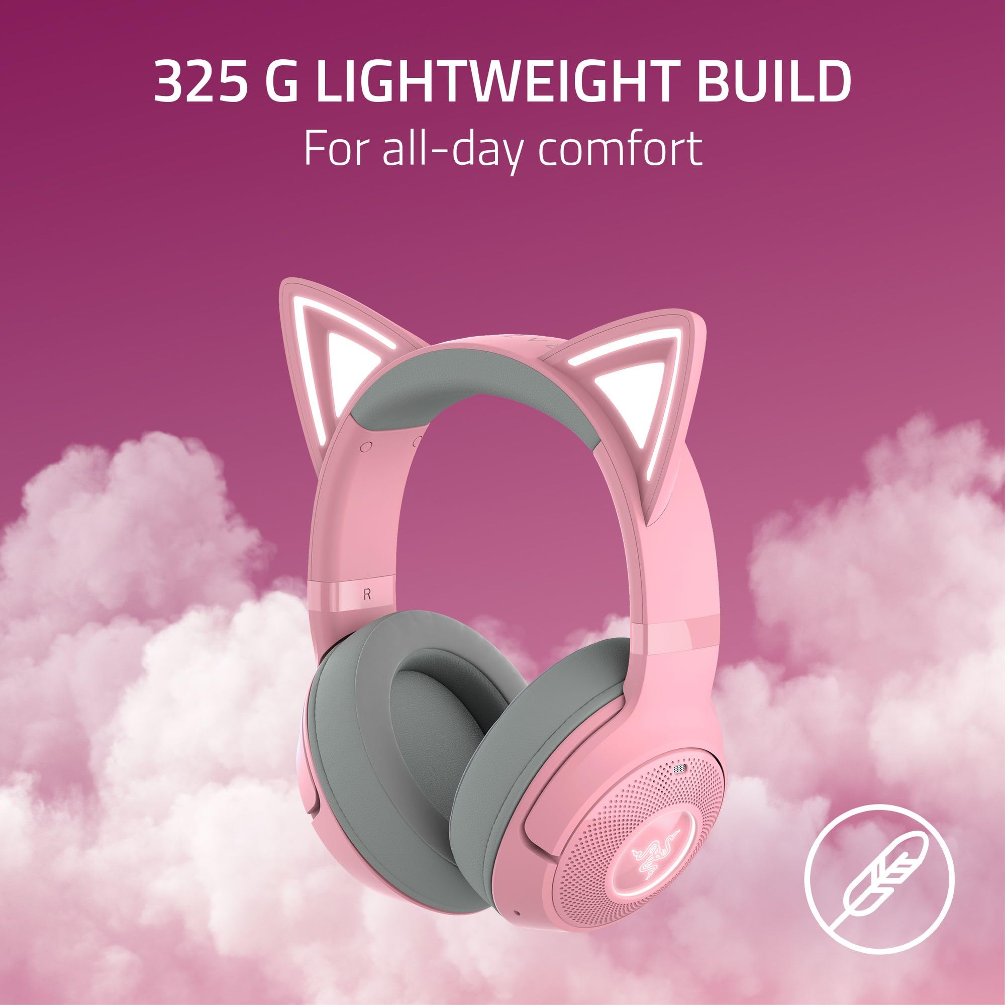 razer-kraken-kitty-v2-bt-wireless-rgb-gaming-headset-chroma-kitty-ears-bluetooth image 6