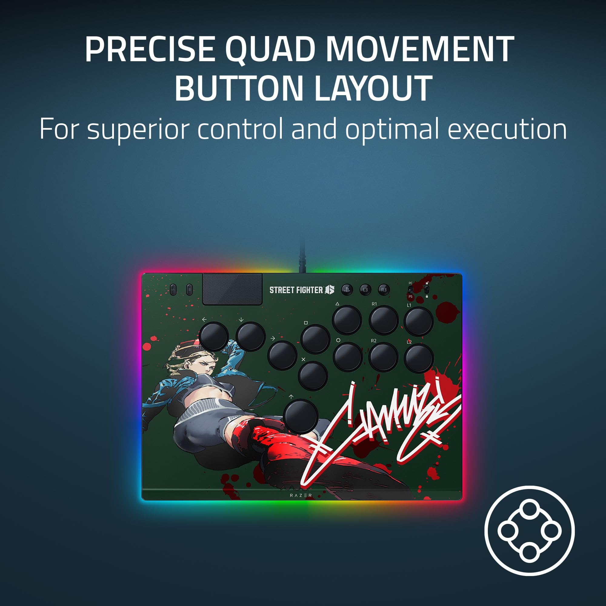 razer-kitsune-all-button-leverless-arcade-controller-for-ps5-pc-with-street-figh image 2