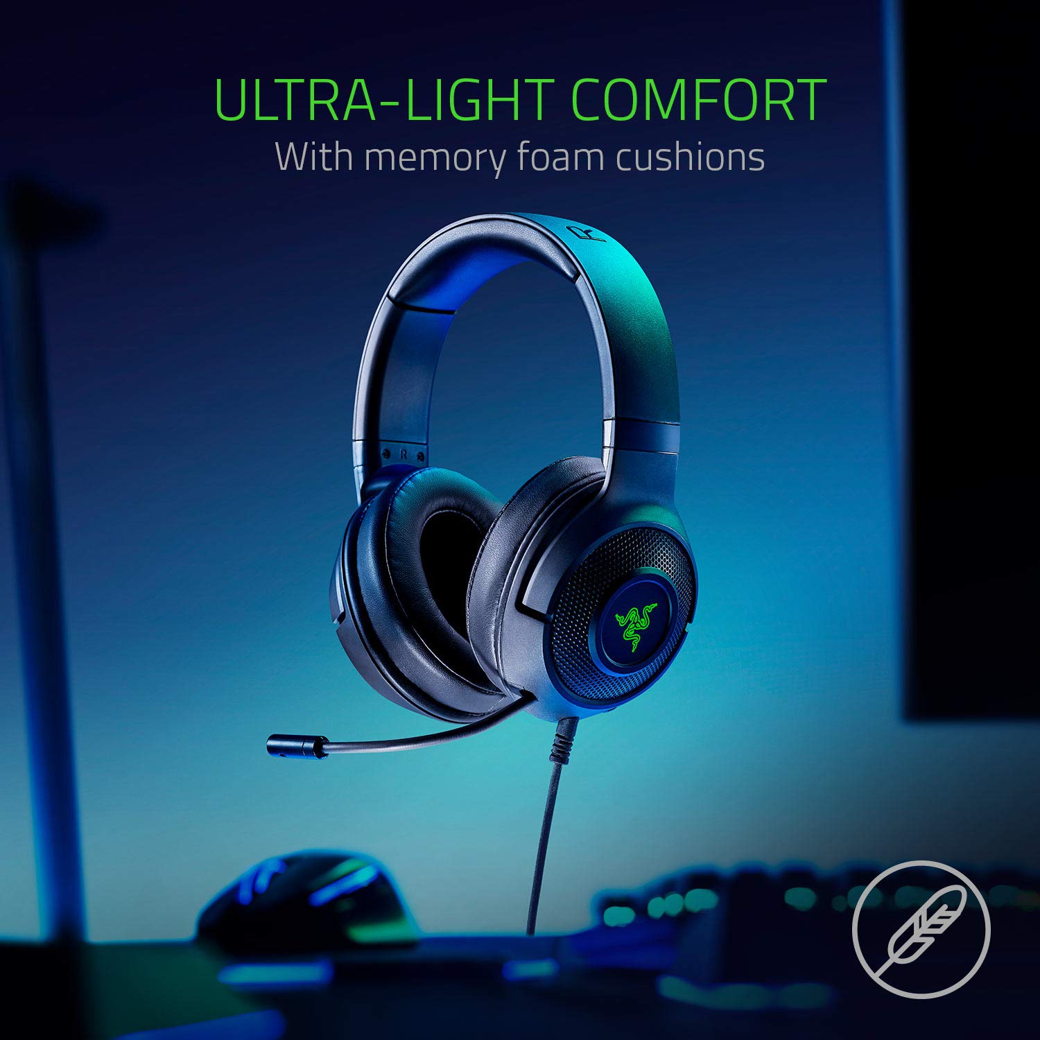 razer-kraken-x-usb-ultralight-gaming-headset-7-1-surround-275g-classic-black-bas image 4