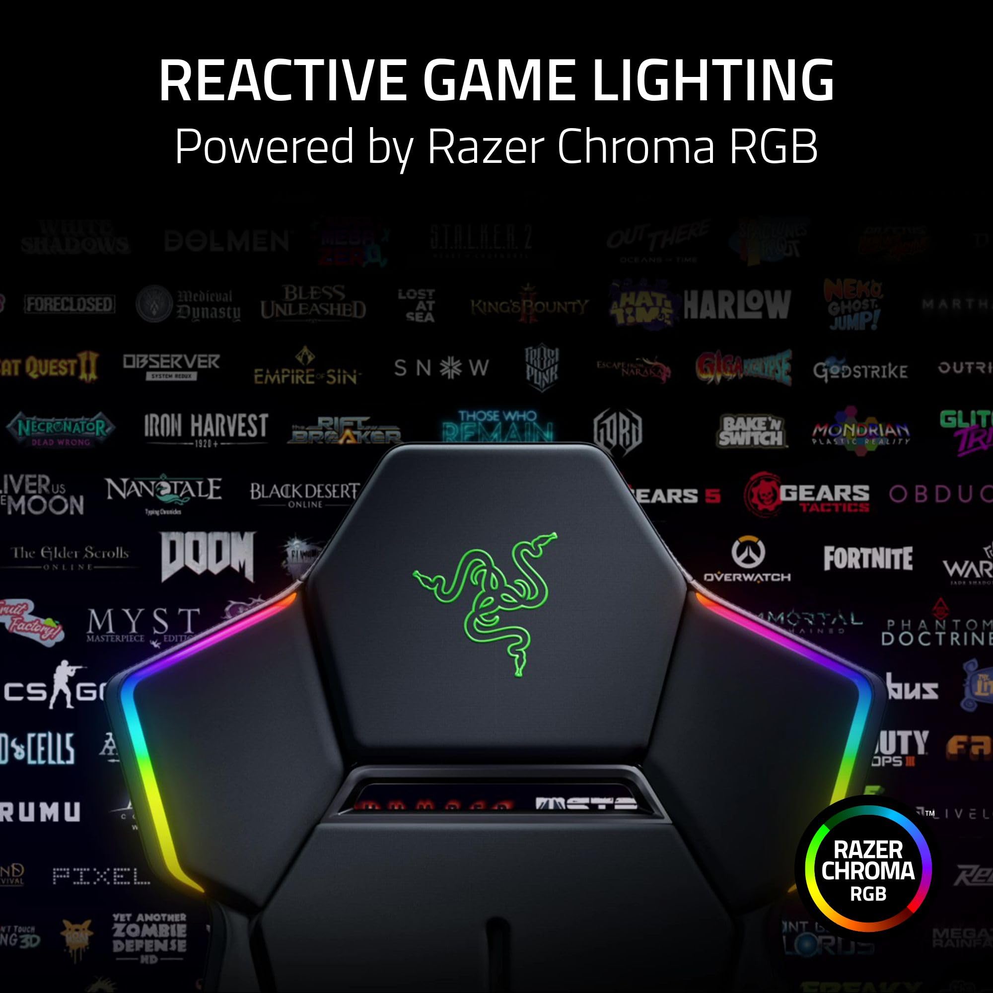 razer-soma-chroma-ergonomic-gaming-chair-reactive-razer-chroma-rgb-built-in-lumb image 2