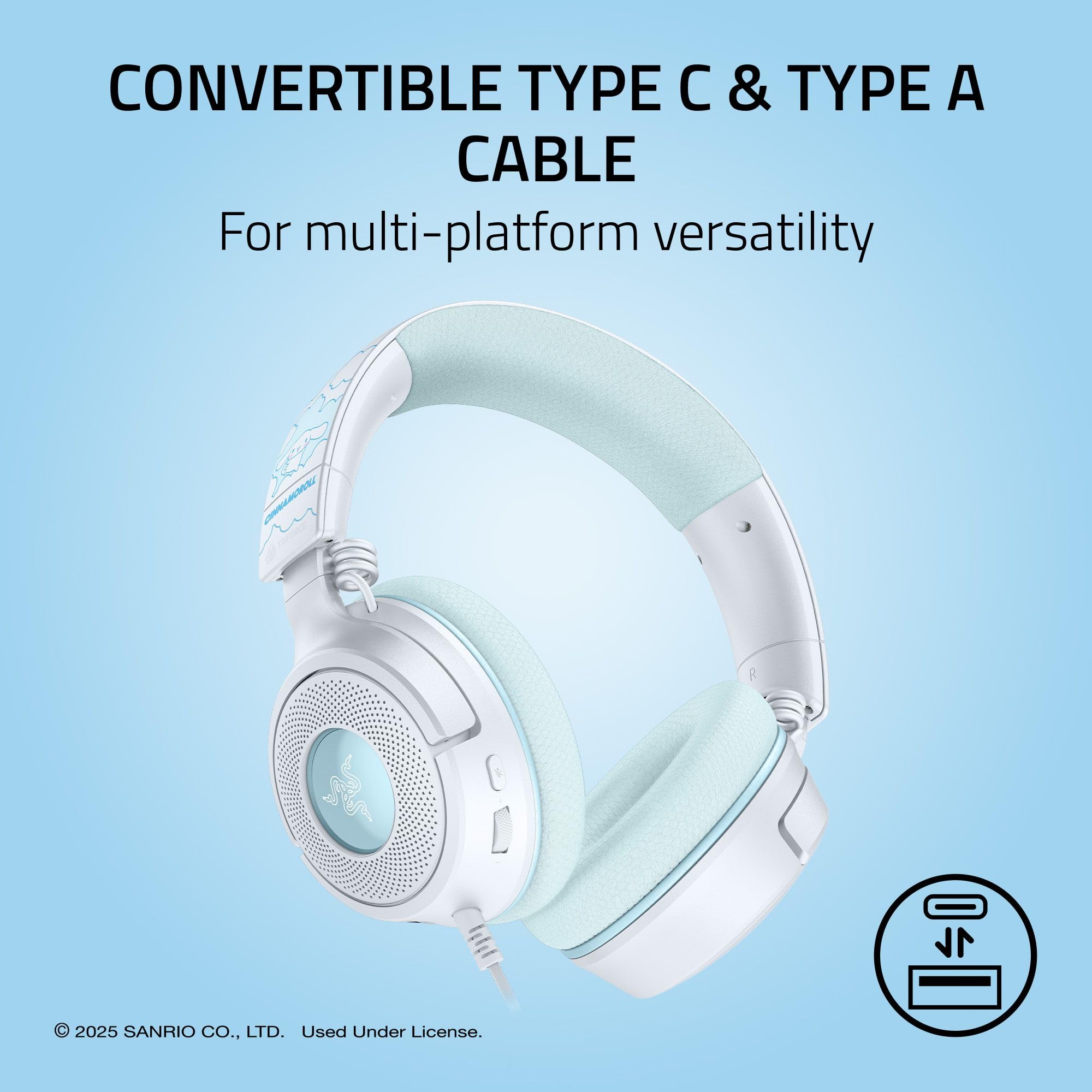 razer-kraken-v4-x-wired-gaming-headset-cinnamoroll-edition-triforce-40mm-drivers image 6