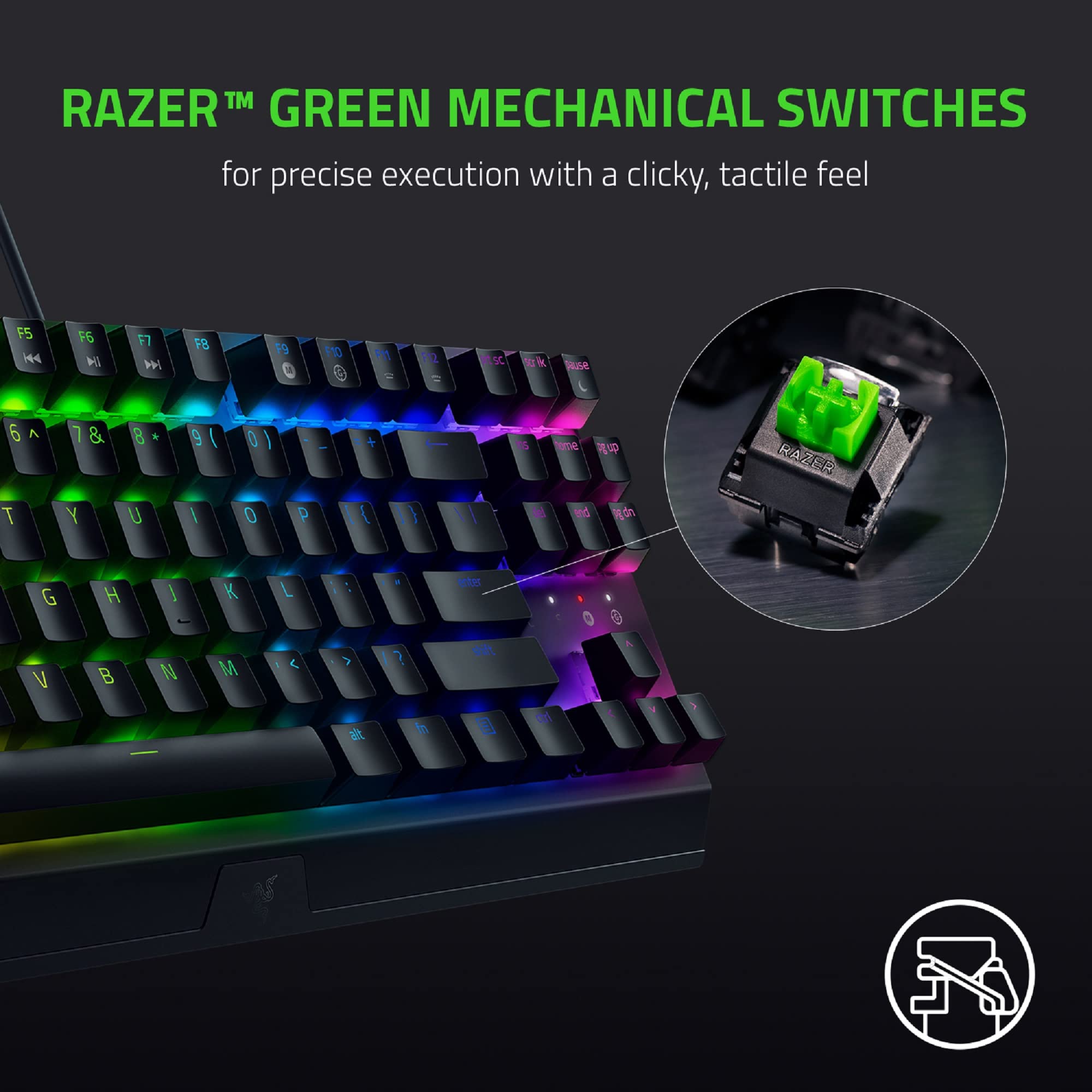 razer-blackwidow-v3-tenkeyless-tkl-mechanical-gaming-keyboard-razer-green-tactil image 2