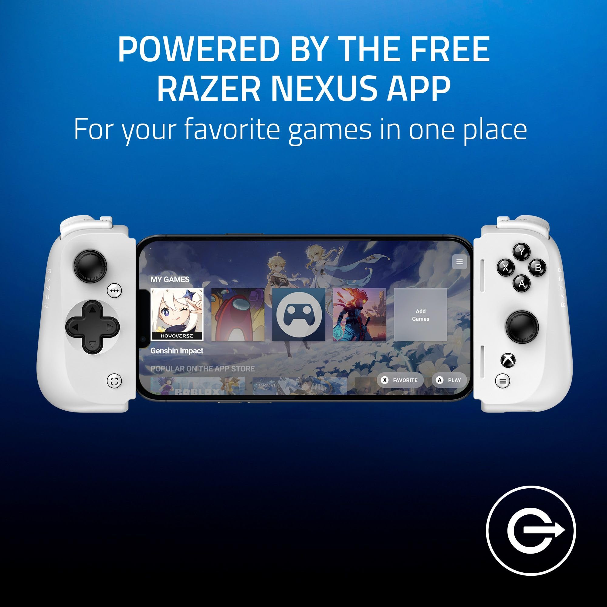 razer-kishi-v2-mobile-gaming-controller-for-iphone-lightning-xbox-edition-white- image 7