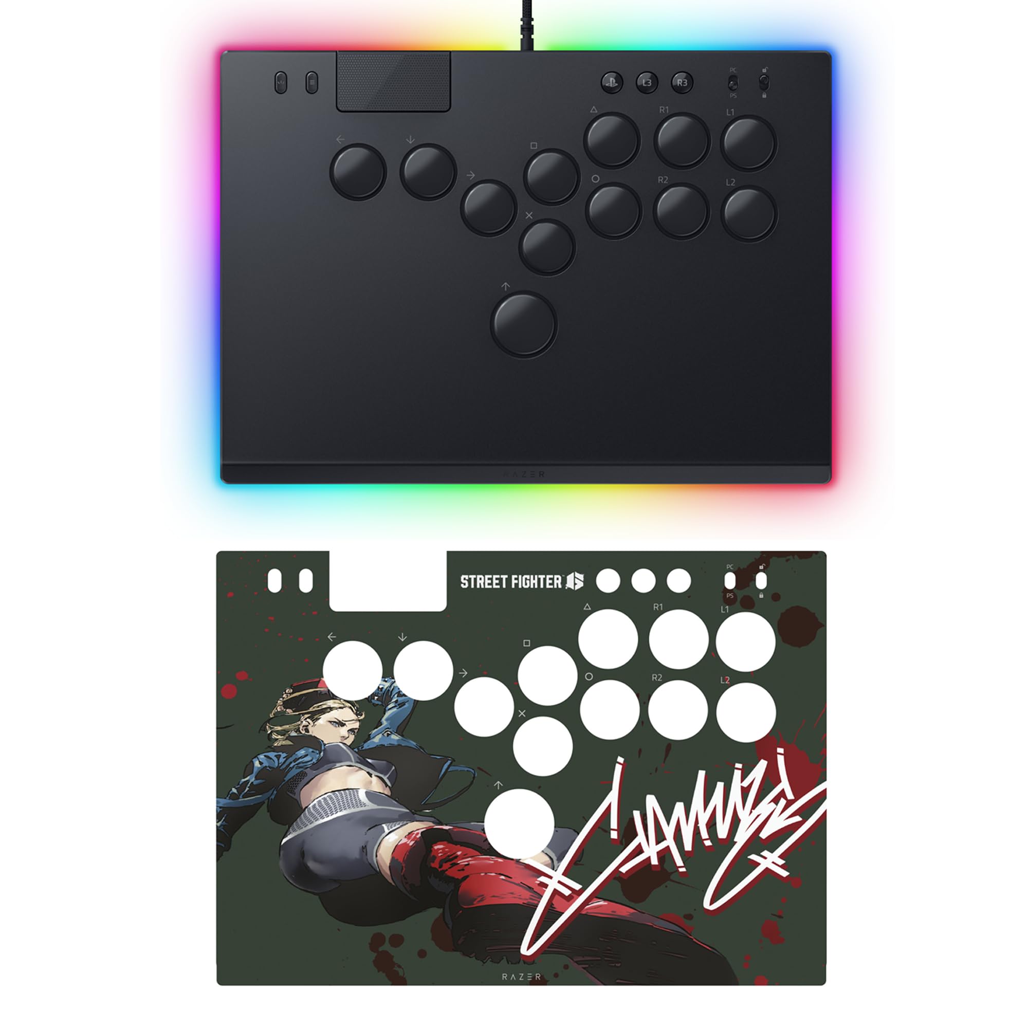 razer-kitsune-all-button-leverless-arcade-controller-for-ps5-pc-with-street-figh image 1
