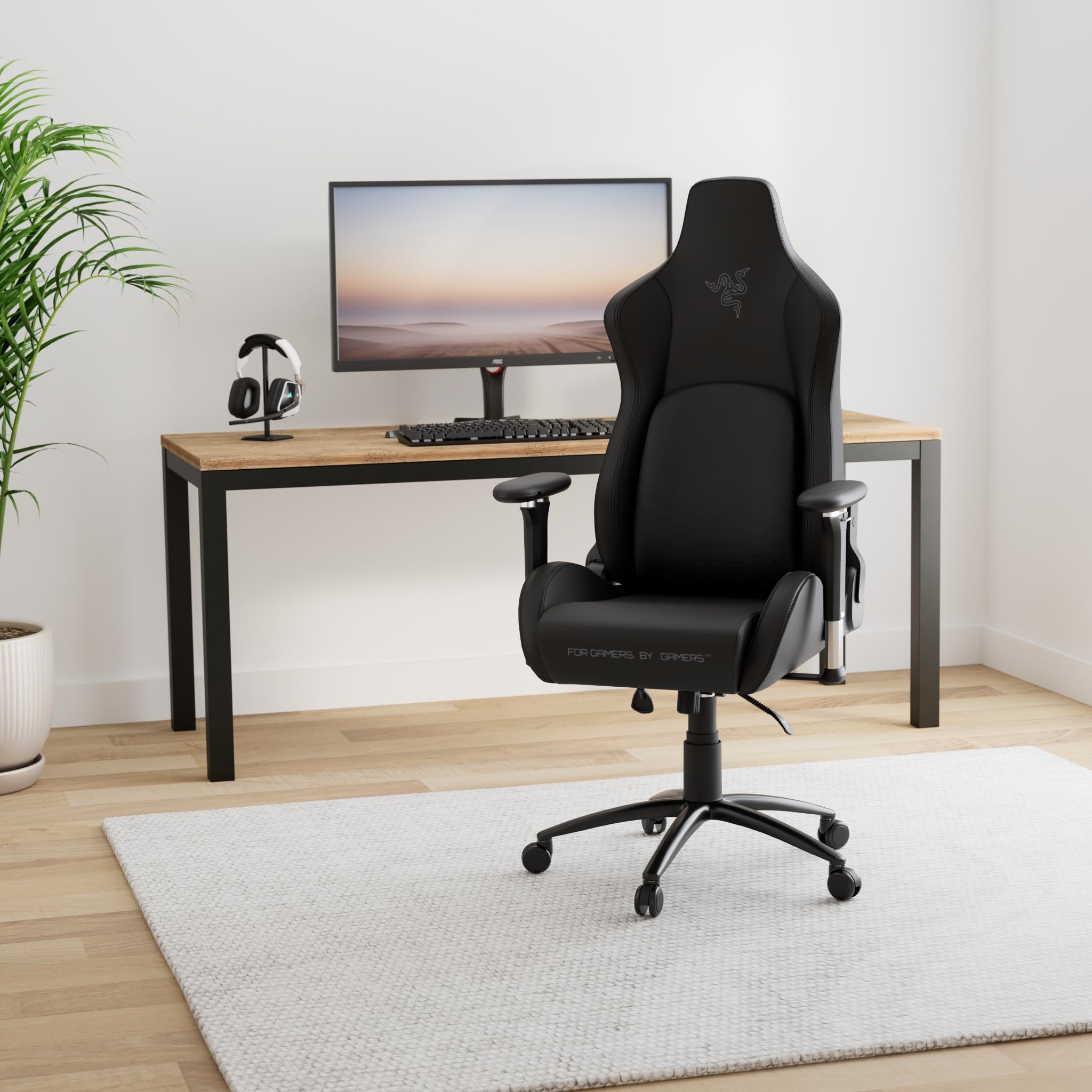 razer-iskur-ergonomic-gaming-chair-with-adjustable-lumbar-support-system-multi-l image 2