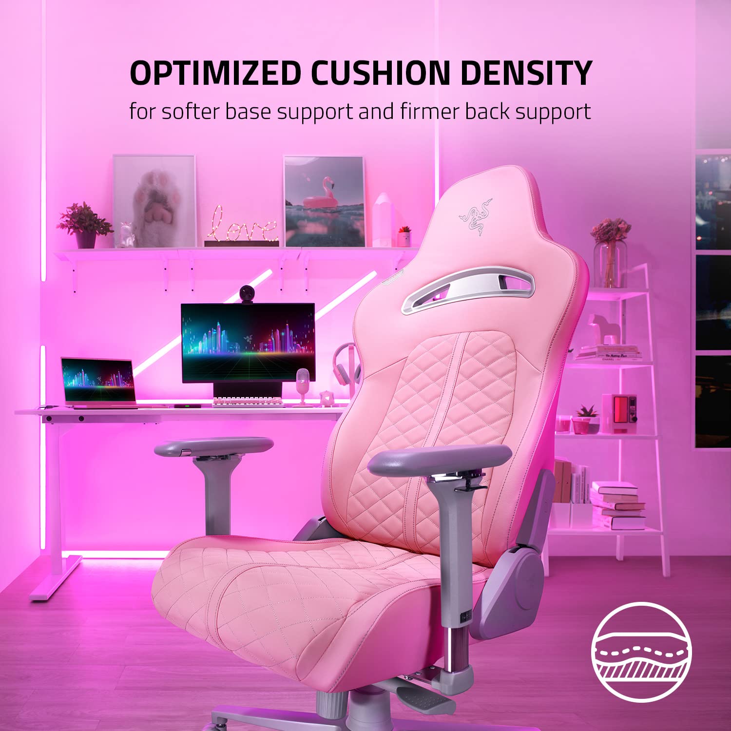 razer-enki-gaming-chair-pink-all-day-comfort-with-built-in-lumbar-arch-152-recli image 8
