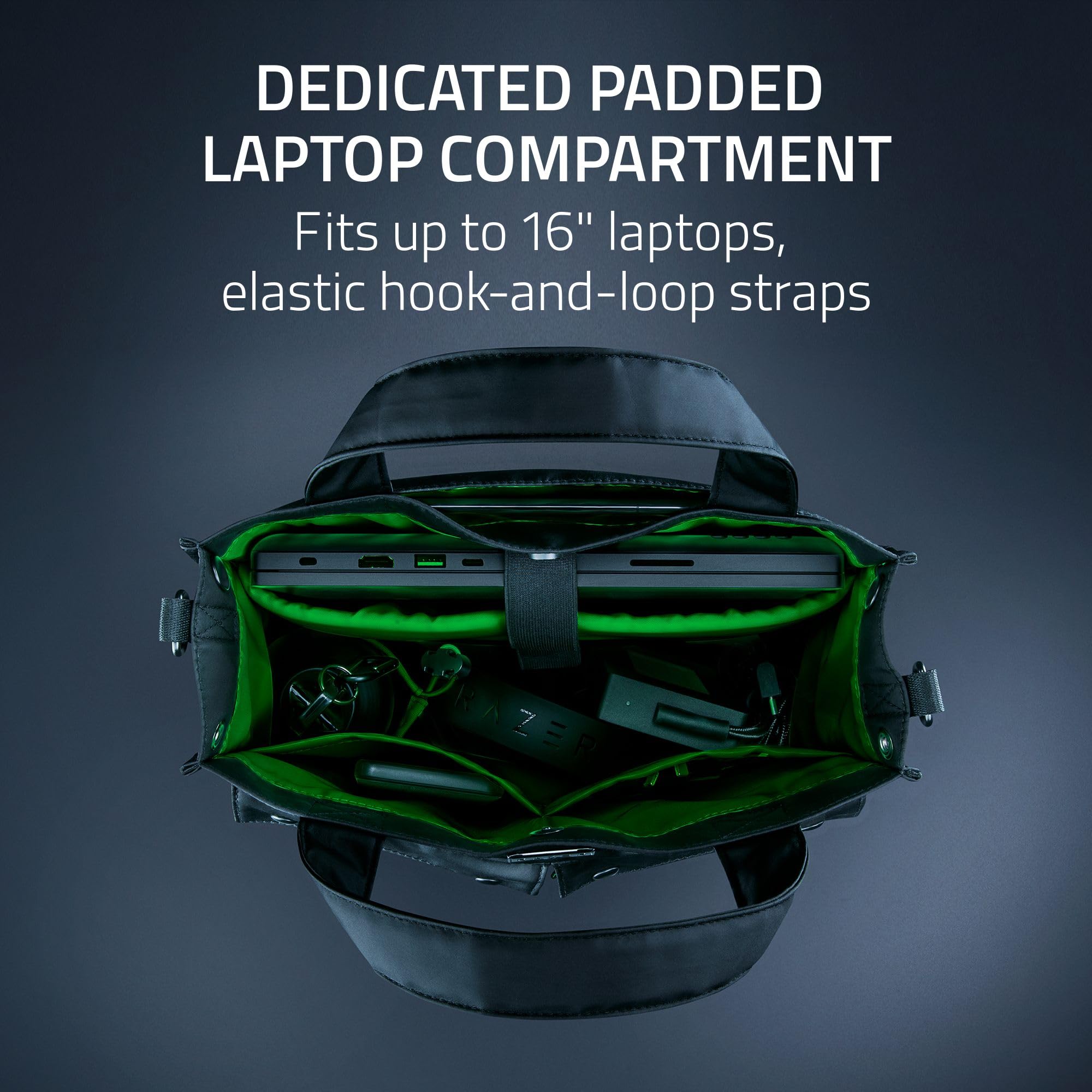 razer-xanthus-tote-bag-with-padded-16-inch-laptop-compartment-water-repellent-ny image 5