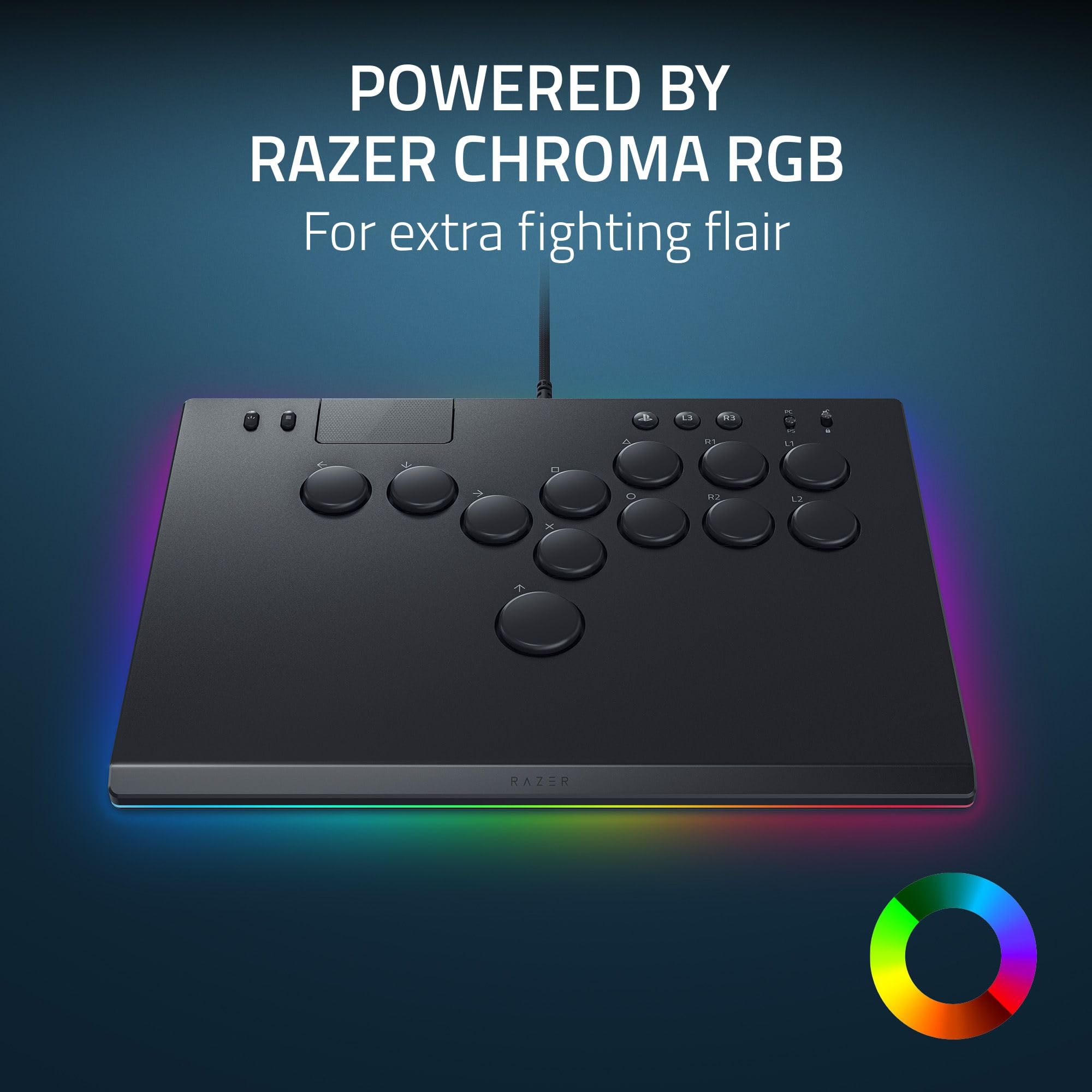 razer-kitsune-all-button-arcade-fighting-game-controller-ps5-pc-low-profile-opti image 7