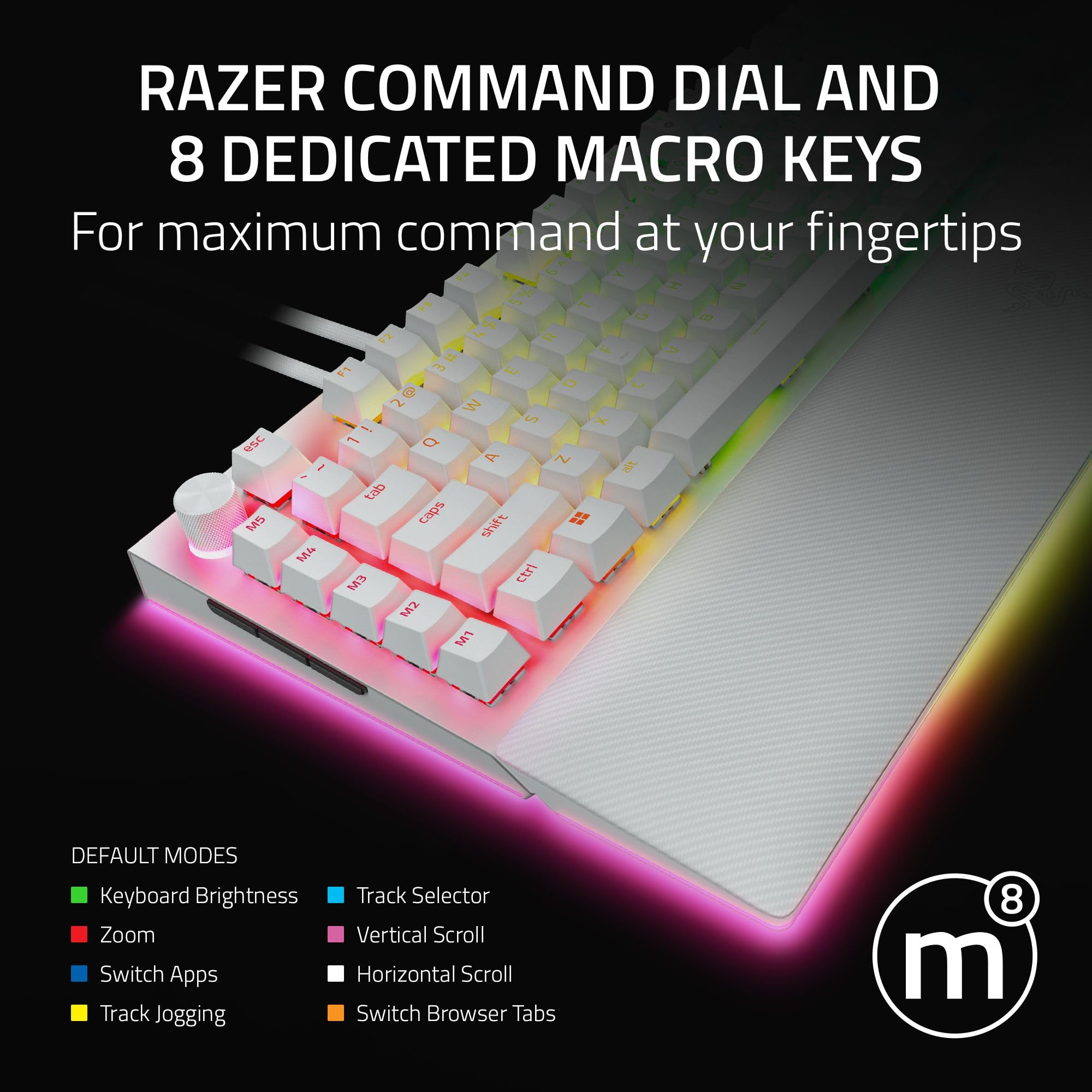 razer-blackwidow-v4-pro-wired-mechanical-gaming-keyboard-green-tactile-clicky-sw-2 image 4