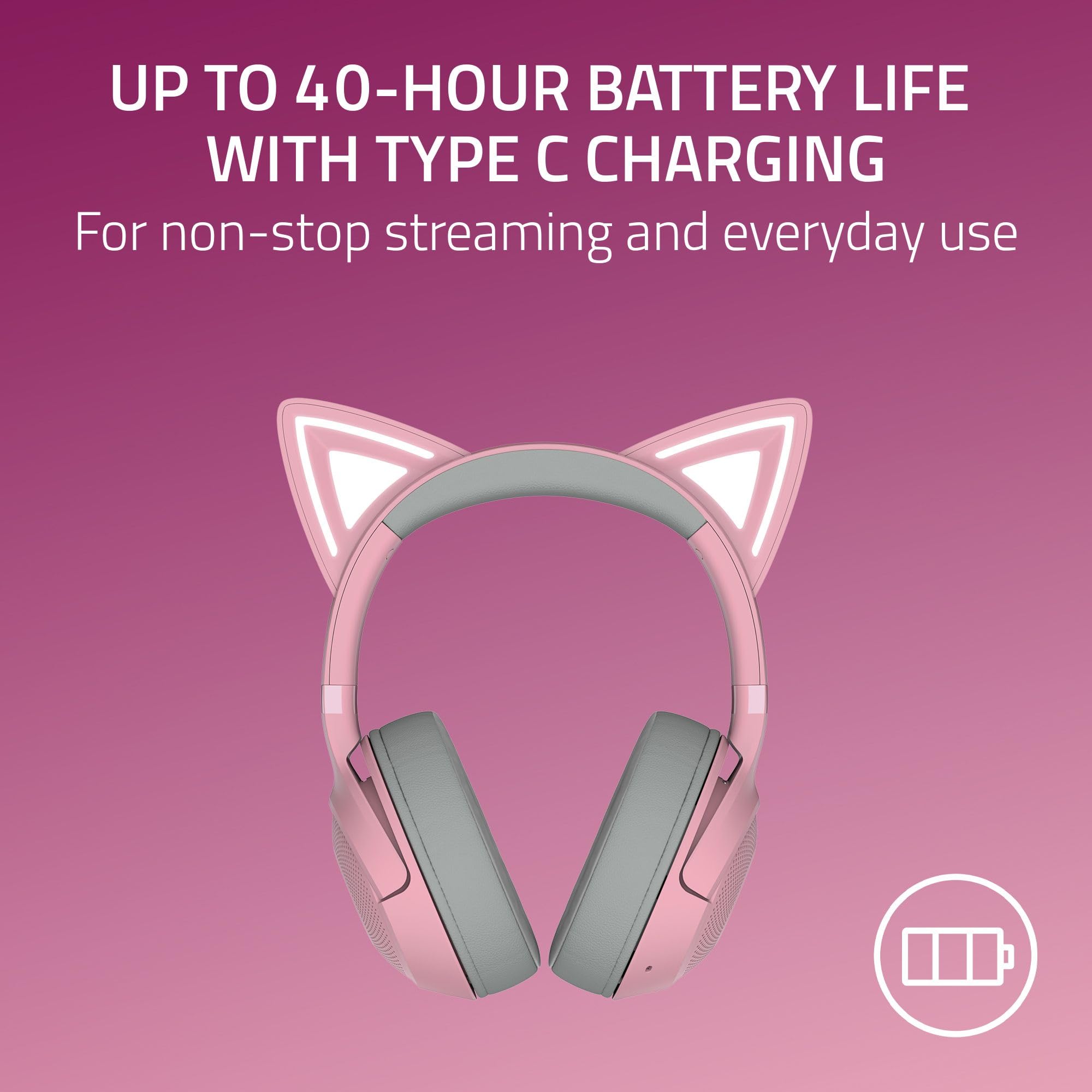 razer-kraken-kitty-v2-bt-wireless-rgb-gaming-headset-chroma-kitty-ears-bluetooth image 7