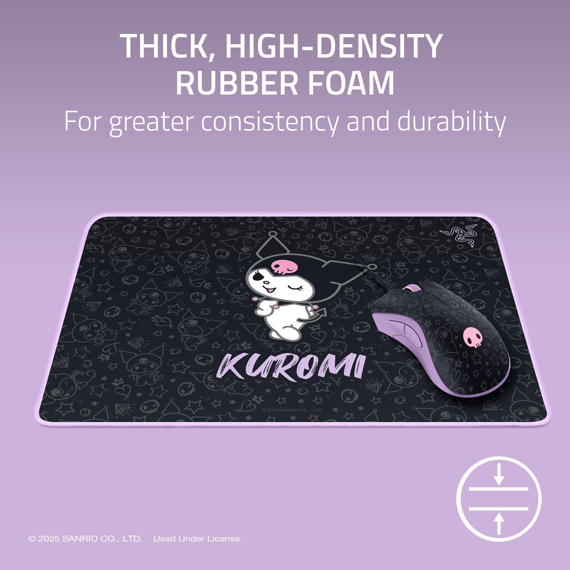 razer-deathadder-essential-gaming-mouse-goliathus-medium-mouse-mat-bundle-kuromi image 3