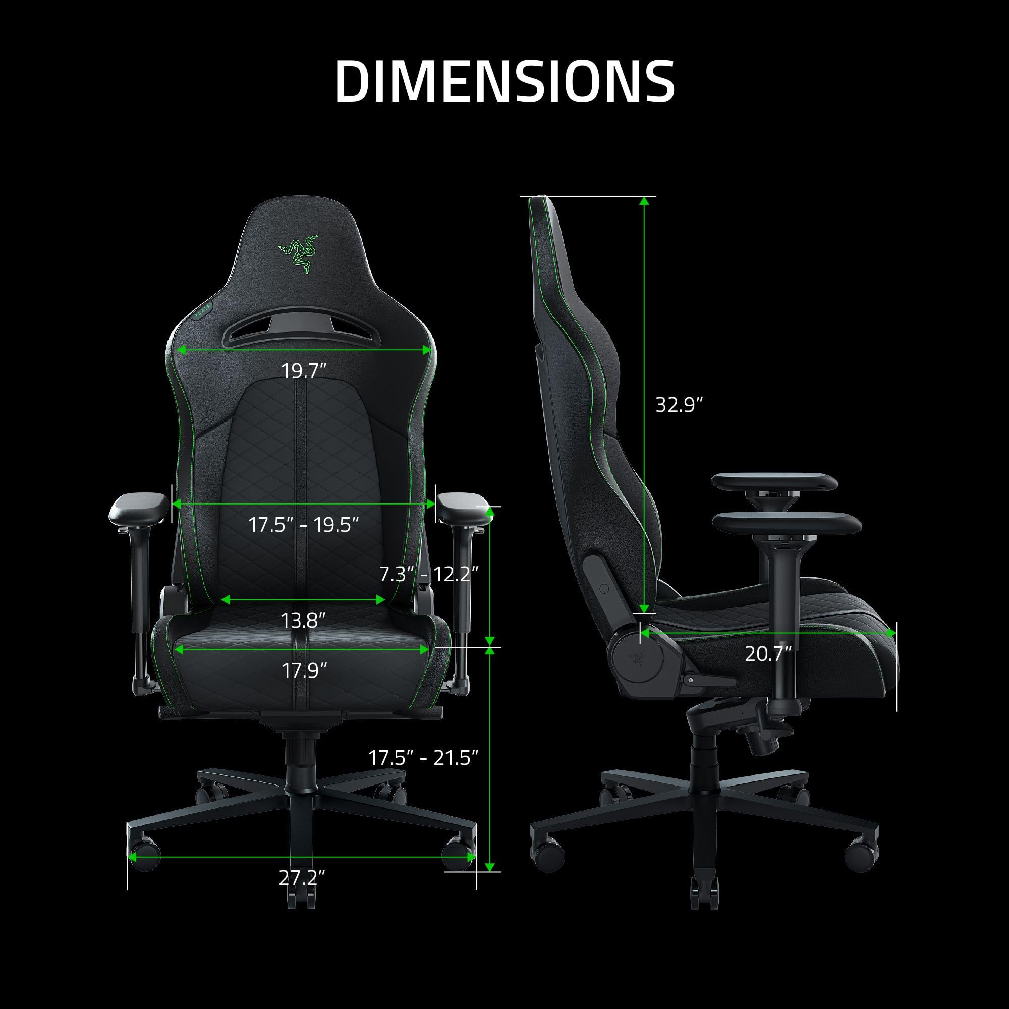 razer-enki-gaming-chair-all-day-comfort-built-in-lumbar-arch-optimized-cushion-d image 2
