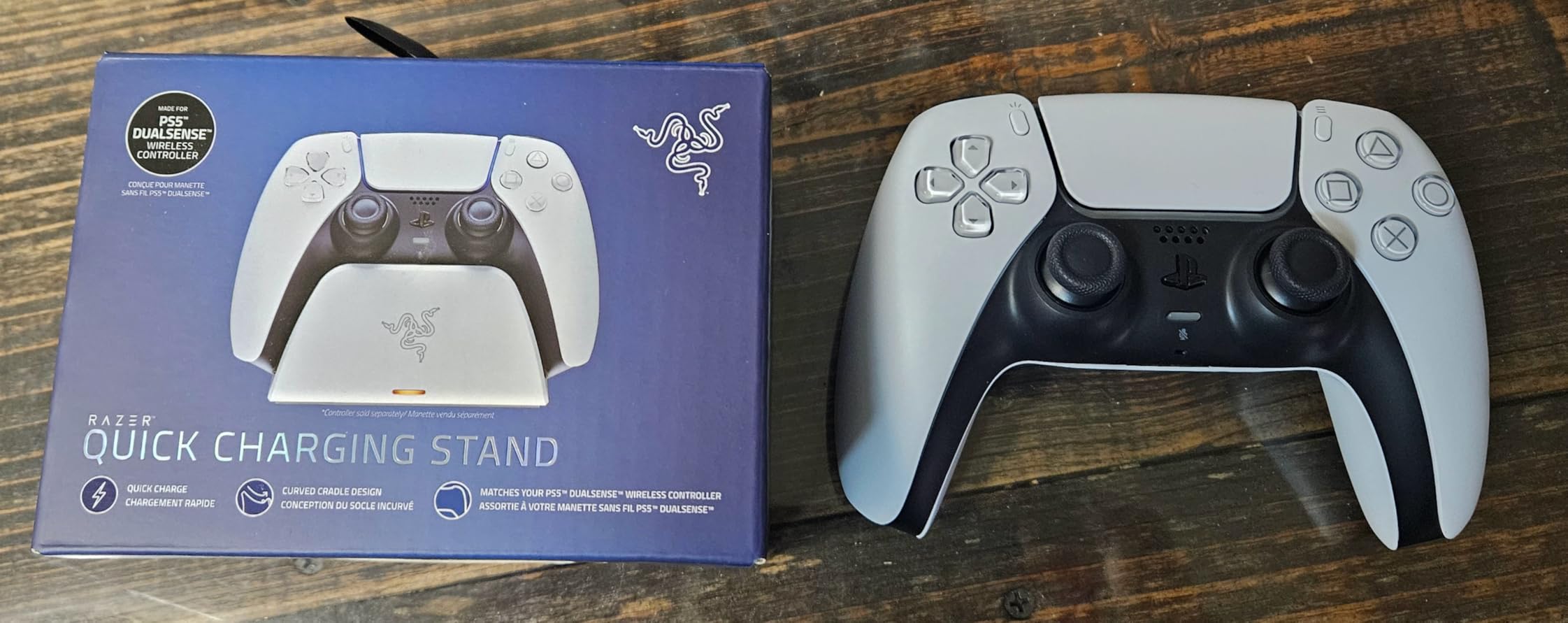 Solid charging stand