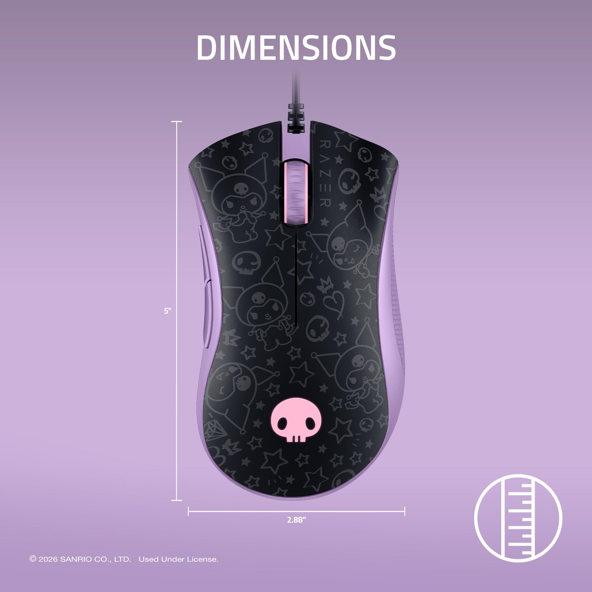 razer-deathadder-essential-ergonomic-wired-gaming-mouse-kuromi-edition-6400-dpi- image 6