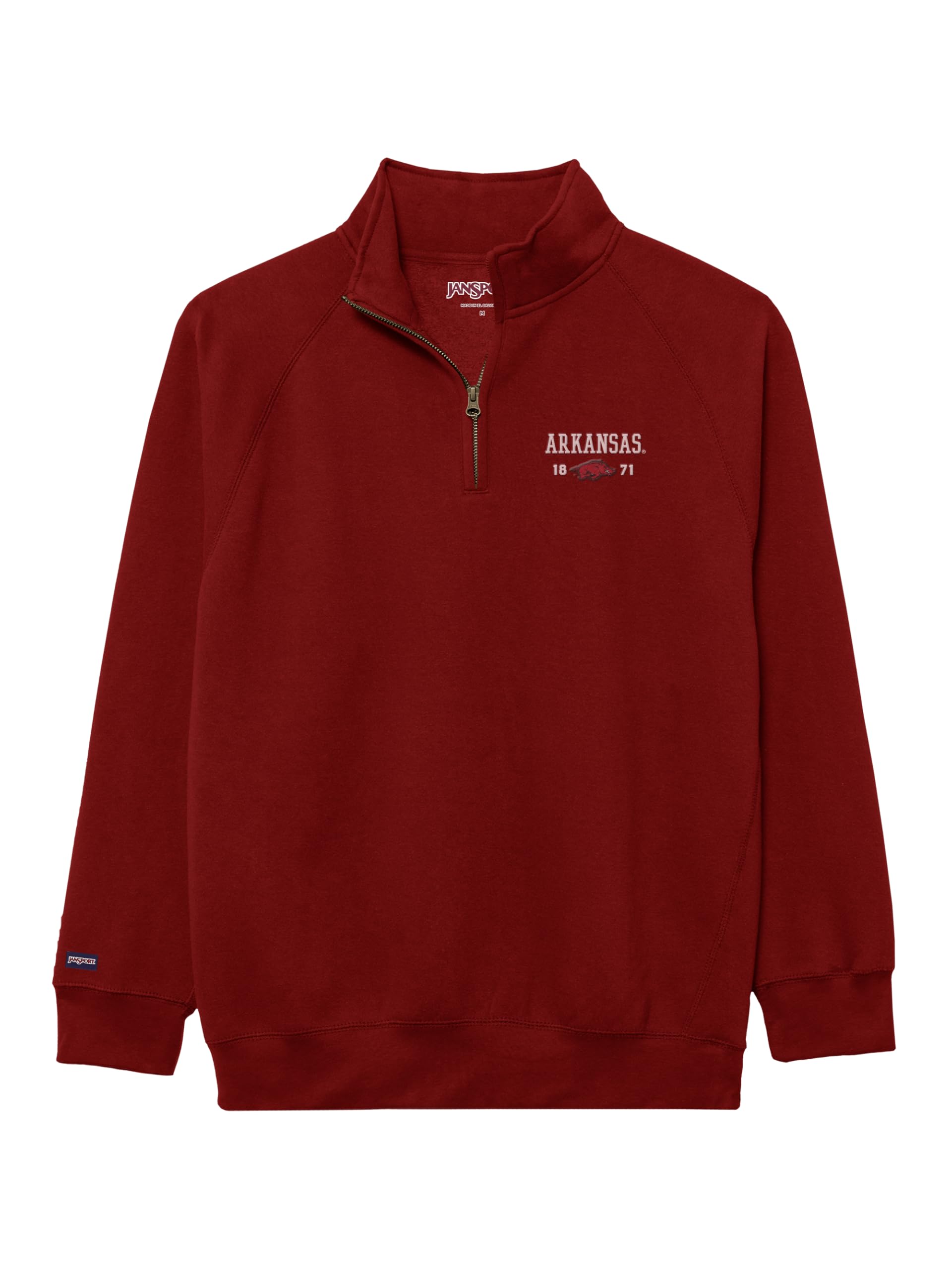jansport-ncaa-officially-licensed-rival-quarter-zip-sweatshirt-long-sleeve-stand image 8