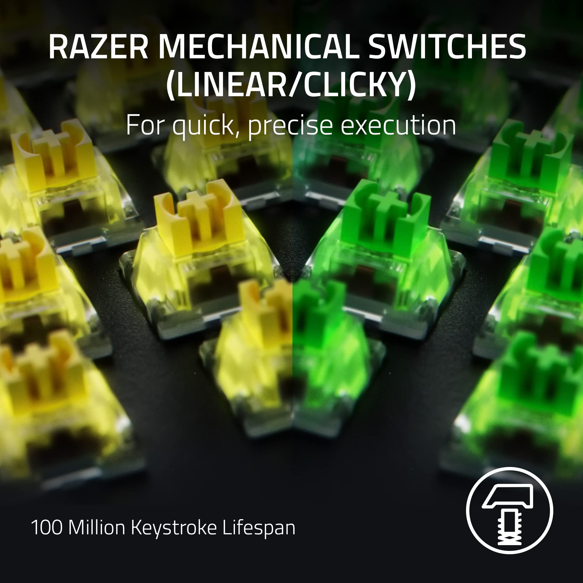 razer-blackwidow-v4-pro-wired-mechanical-gaming-keyboard-green-tactile-clicky-sw image 2