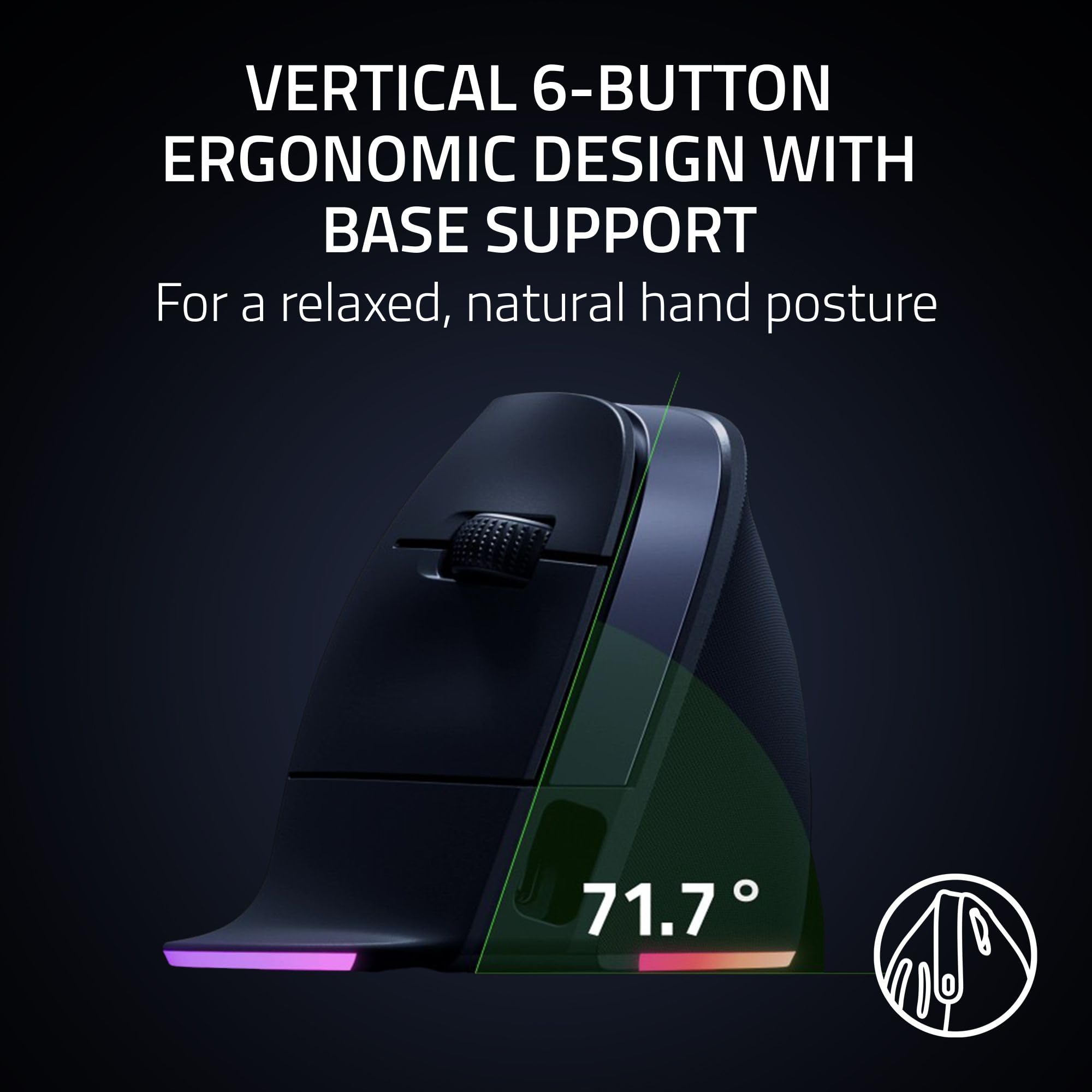 razer-pro-click-v2-vertical-wireless-mouse-6-button-ergonomic-vertical-design-on image 2