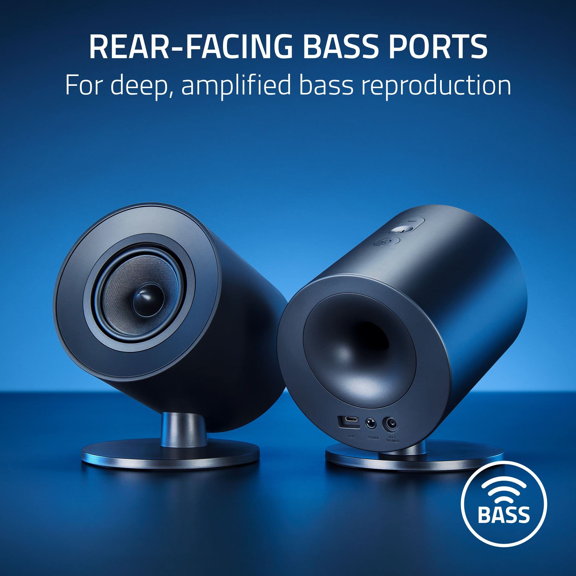 razer-nommo-v2-x-full-range-2-0-pc-gaming-speakers-with-thx-spatial-audio-3-driv image 5