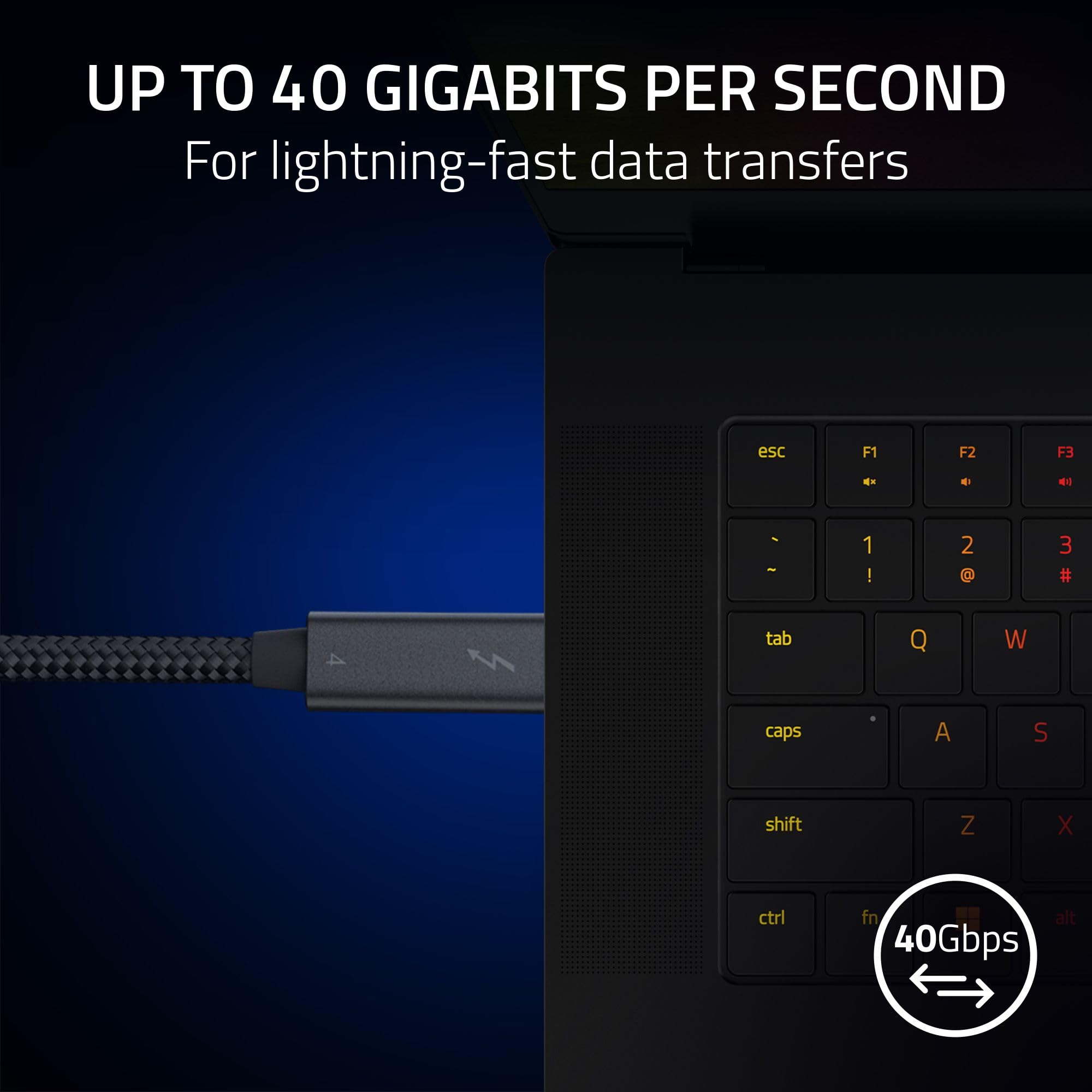 razer-thunderbolt-4-cable-0-8m-2-5ft-intel-certified-40gb-s-data-8k-display-100w image 2