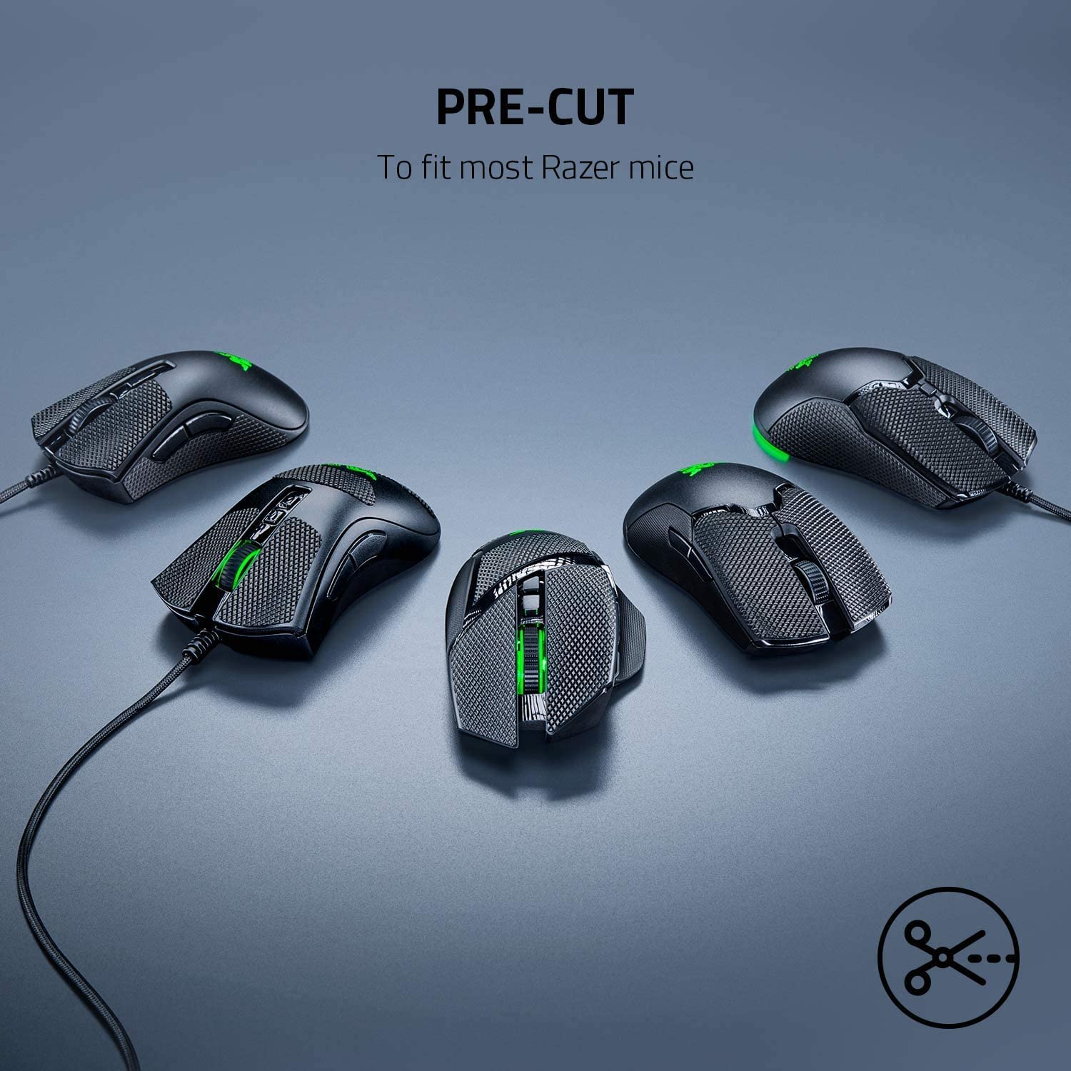 razer-mouse-grip-tape-viper-mini-pre-cut-self-adhesive-anti-slip-polyurethane-gr image 2
