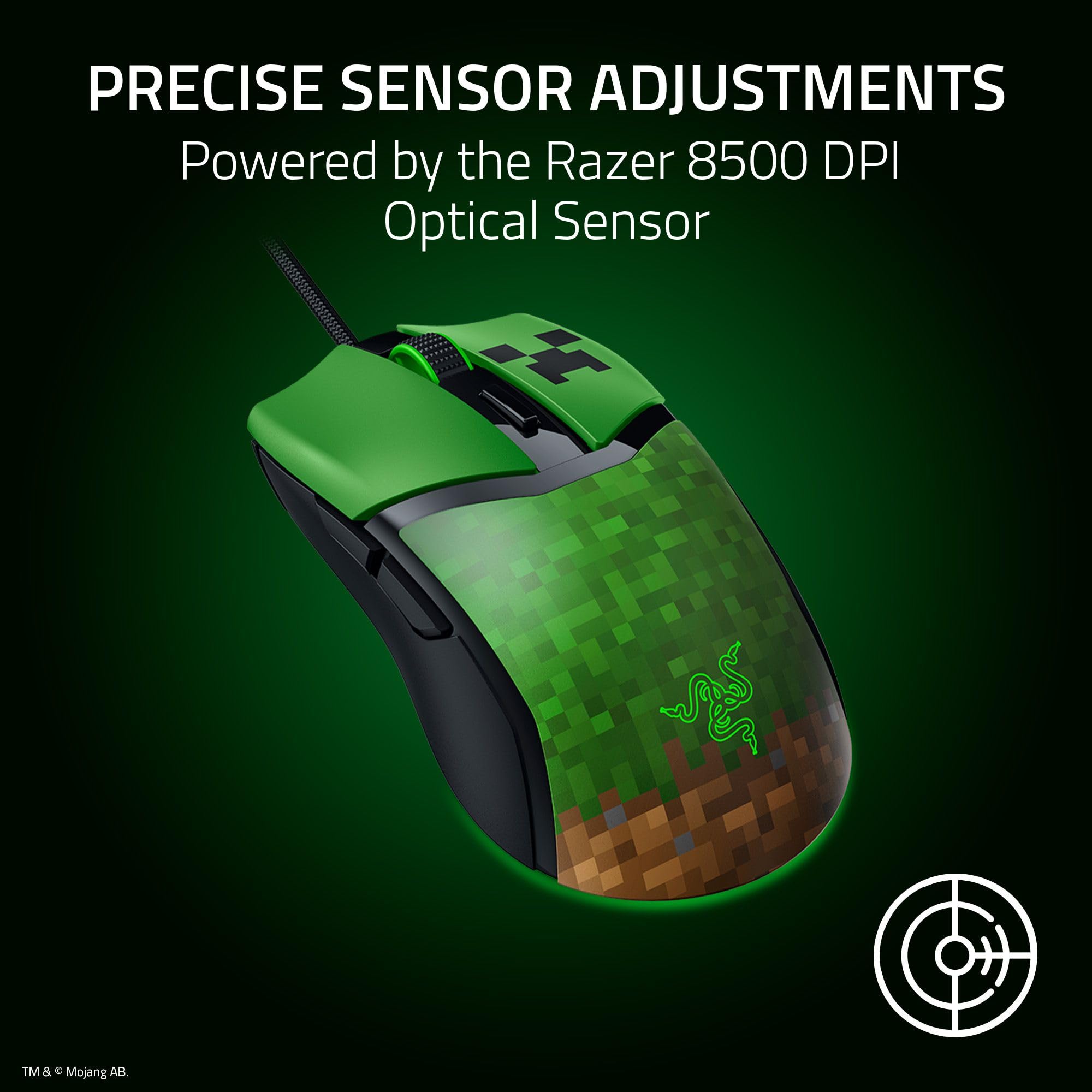 razer-cobra-wired-gaming-mouse-minecraft-edition-58g-gen-3-optical-switches-chro image 6