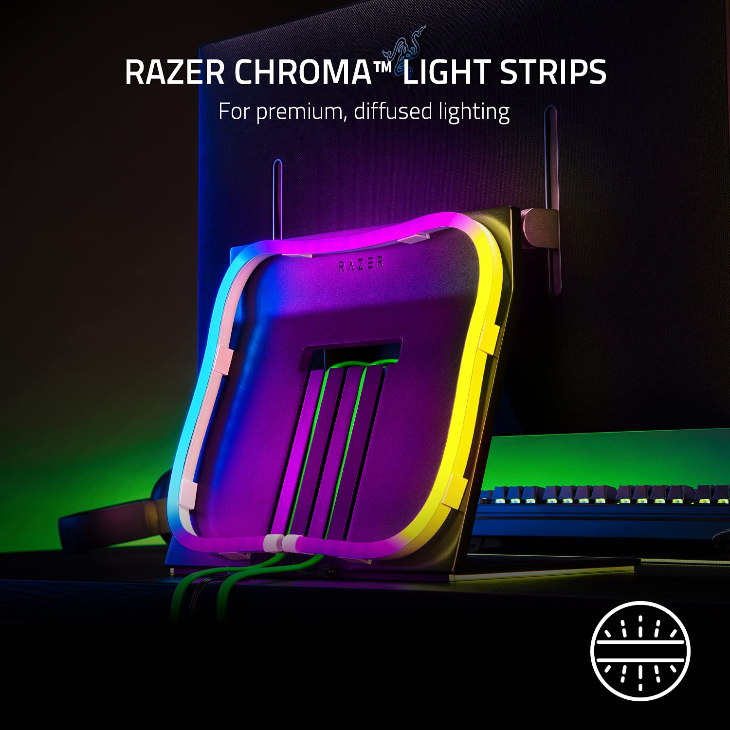 razer-chroma-light-strip-set-120-addressable-leds-2-wireless-modes-plug-play-dai image 2