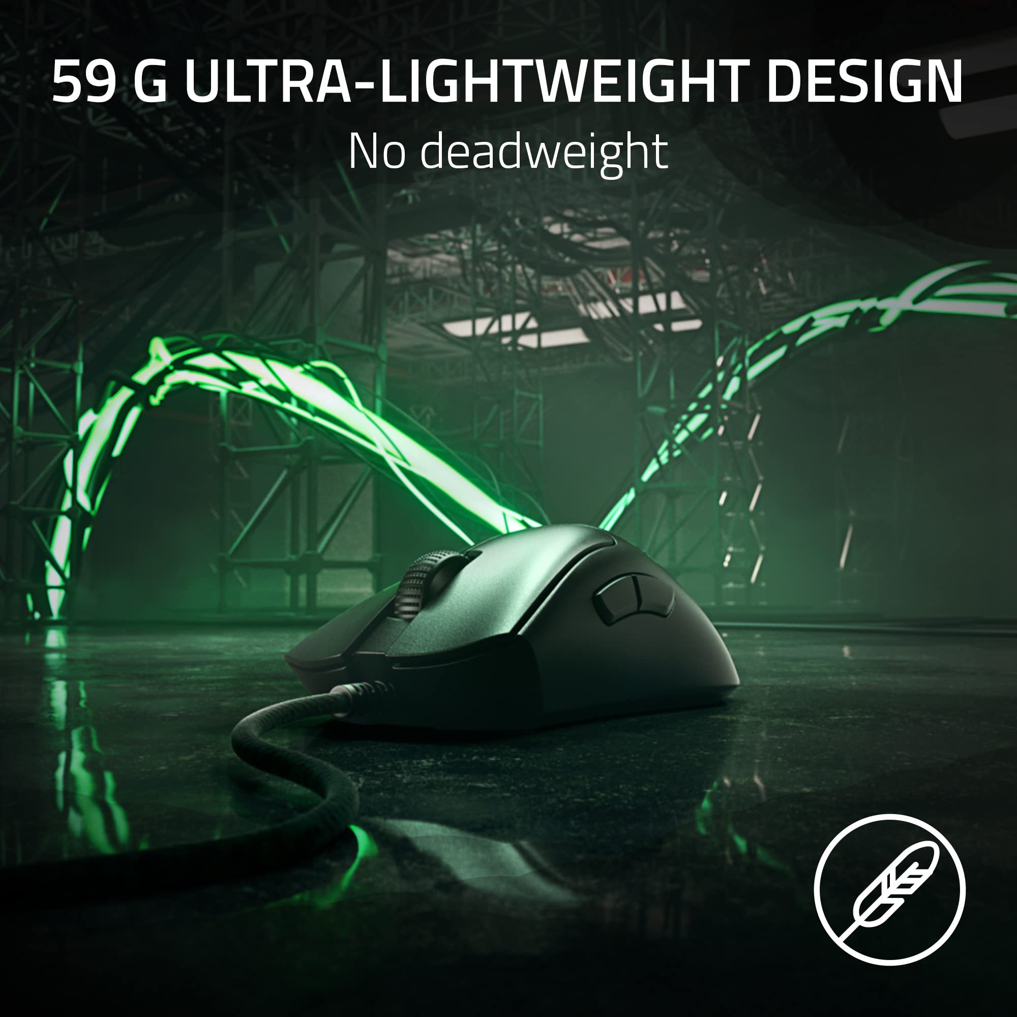 razer-deathadder-v3-wired-gaming-mouse-59g-ultra-lightweight-focus-pro-30k-senso image 2