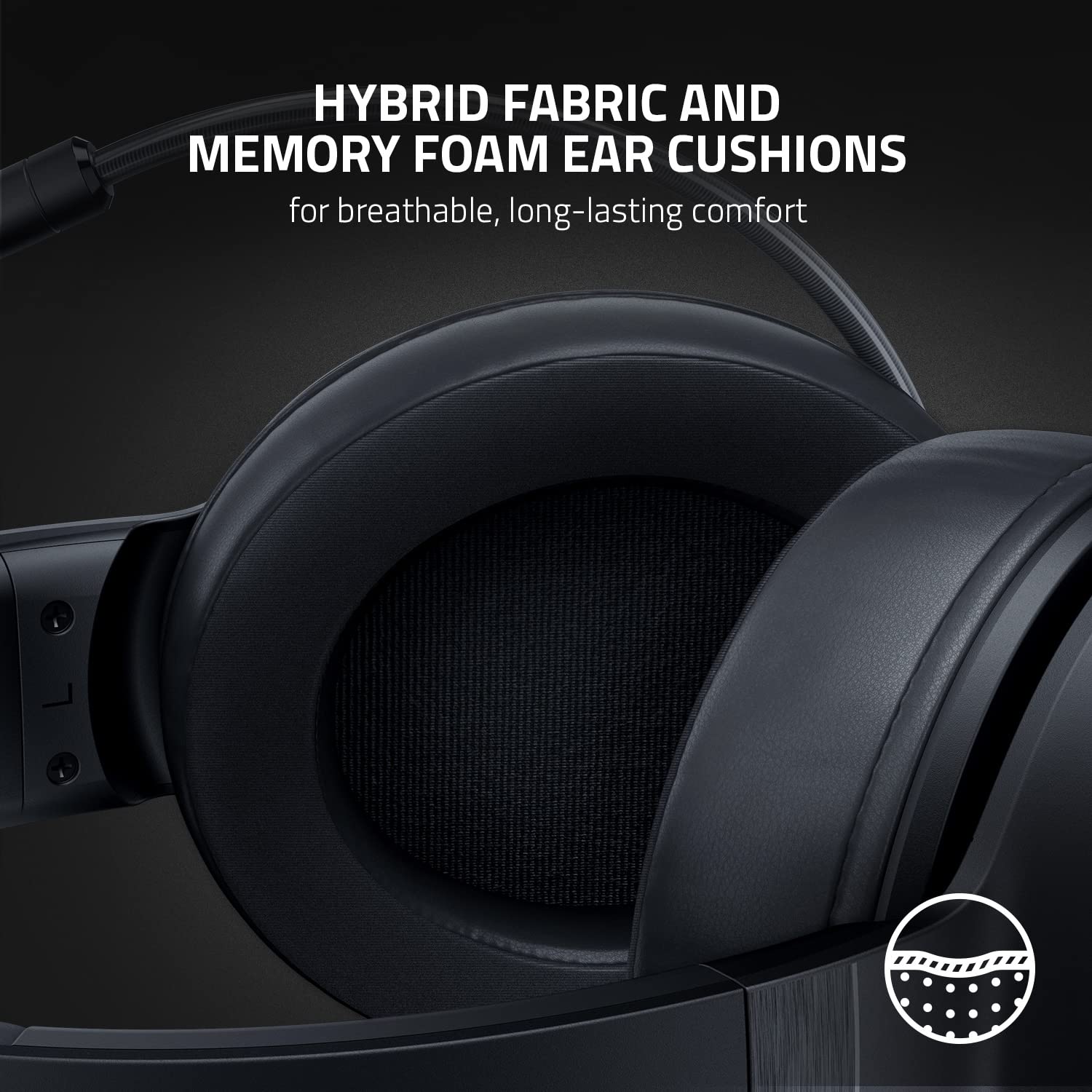razer-kraken-v3-x-wired-usb-gaming-headset-285g-lightweight-triforce-40mm-driver image 5