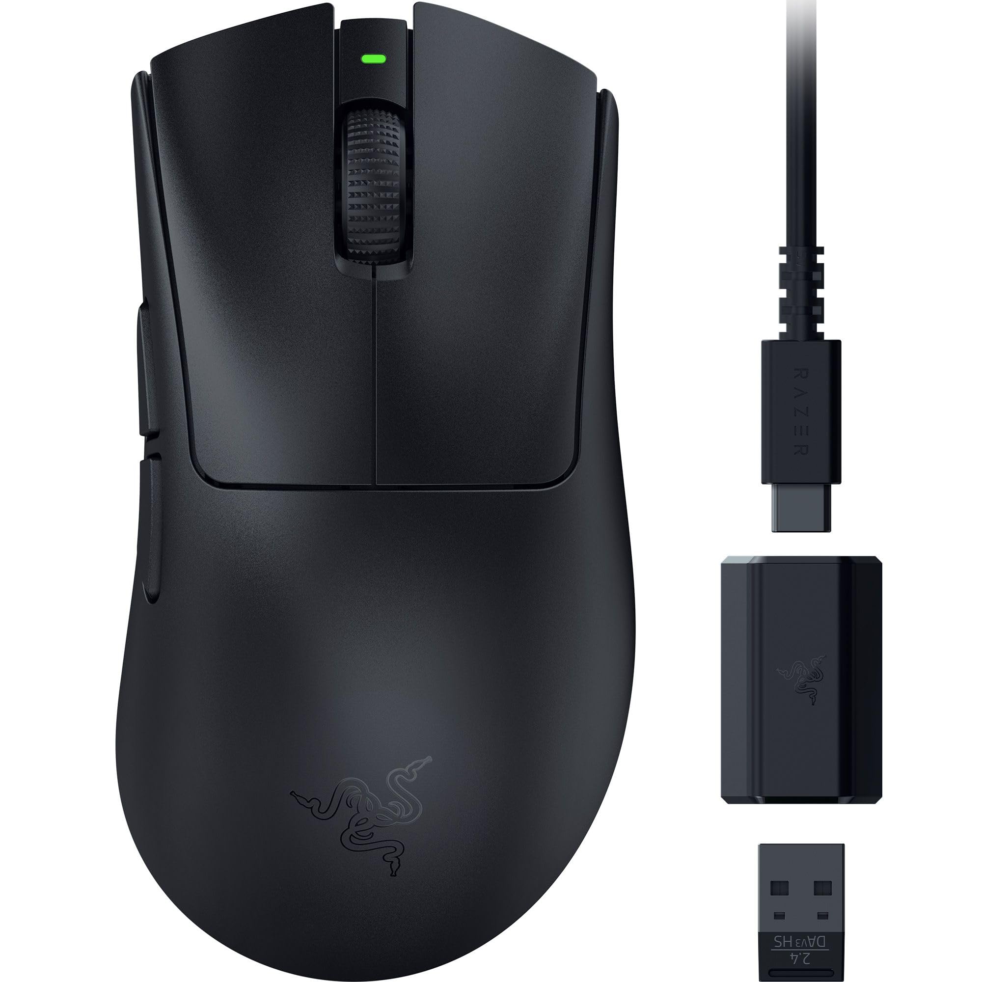 razer-deathadder-v3-hyperspeed-wireless-gaming-mouse-55g-lightweight-26k-focus-x image 1