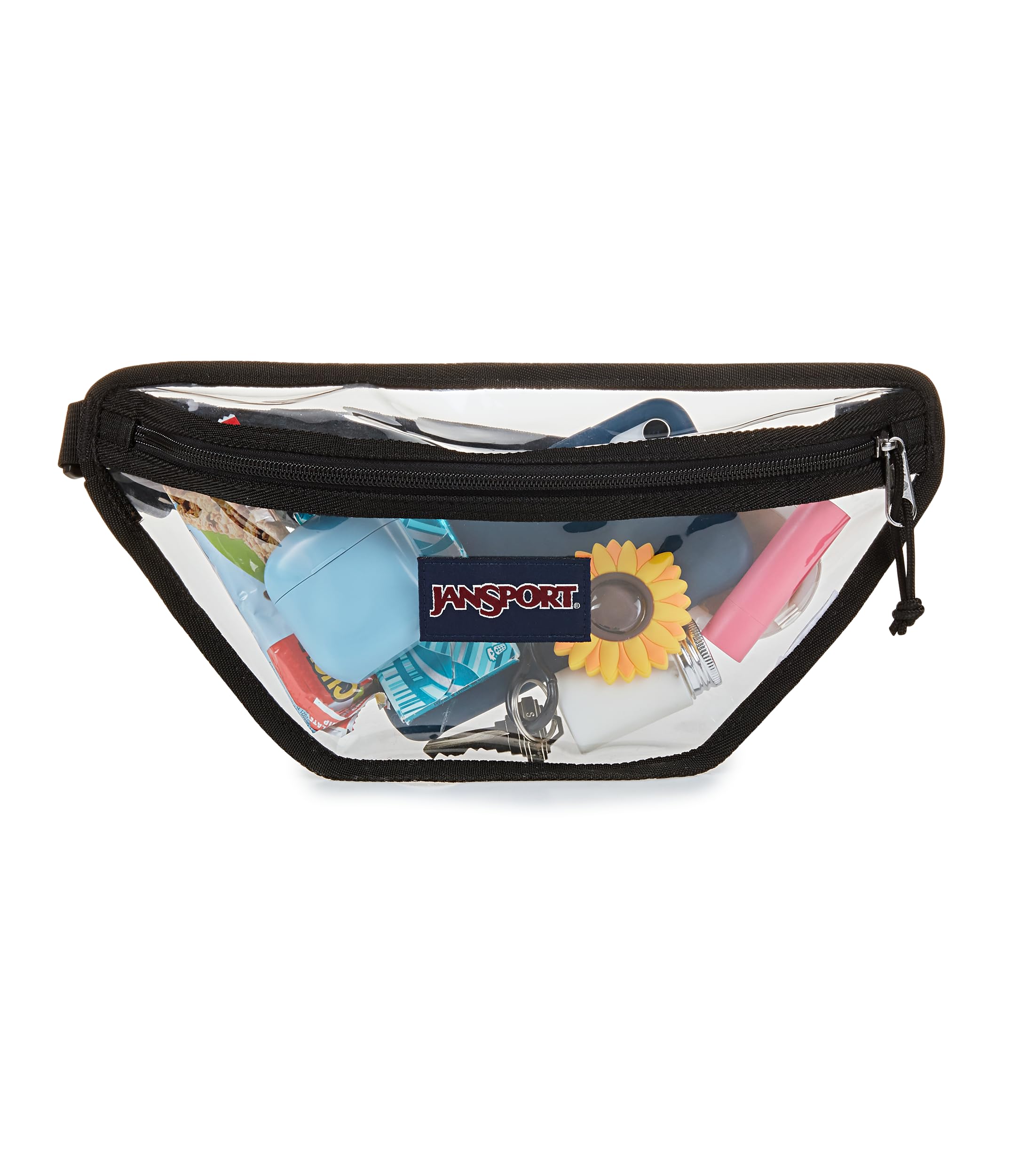 jansport-clear-waistpack-1l-transparent-fanny-pack-with-adjustable-hip-belt-cros image 4