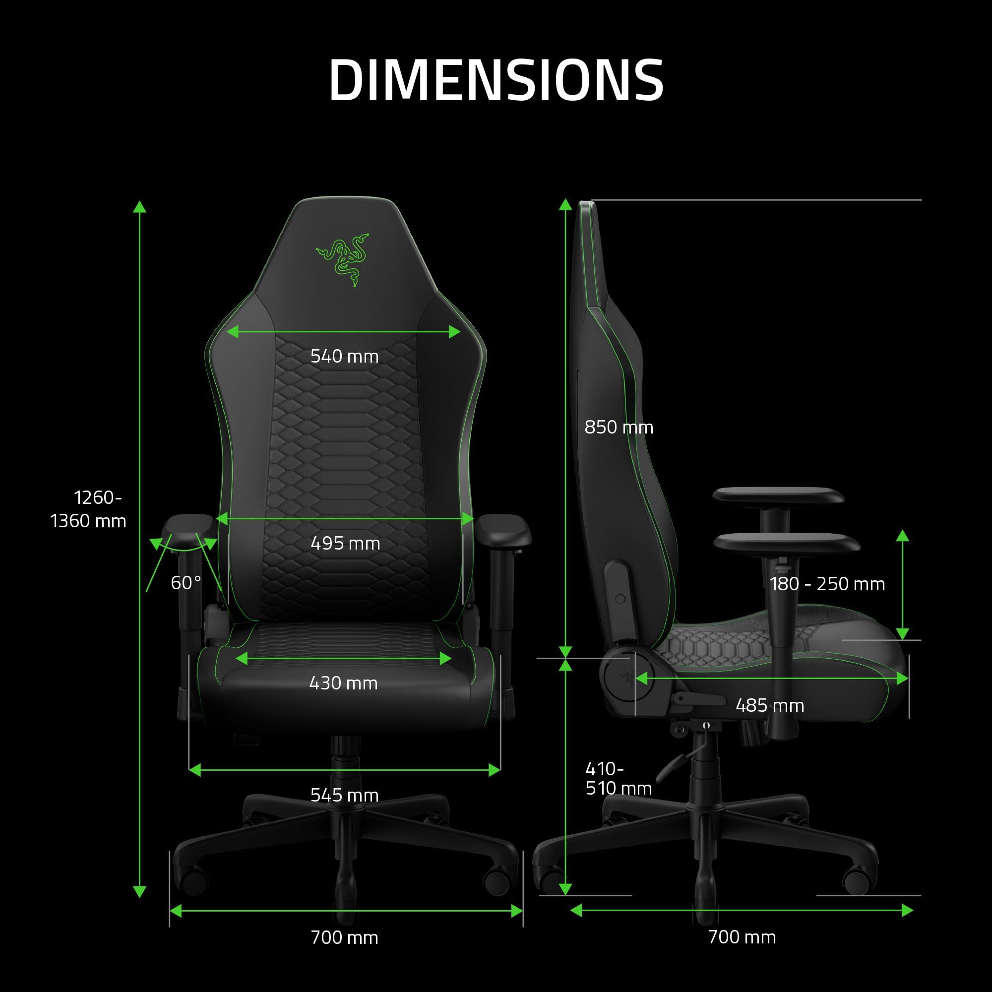 razer-iskur-v2-x-newgen-ergonomic-gaming-chair-with-built-in-lumbar-support-cool image 2
