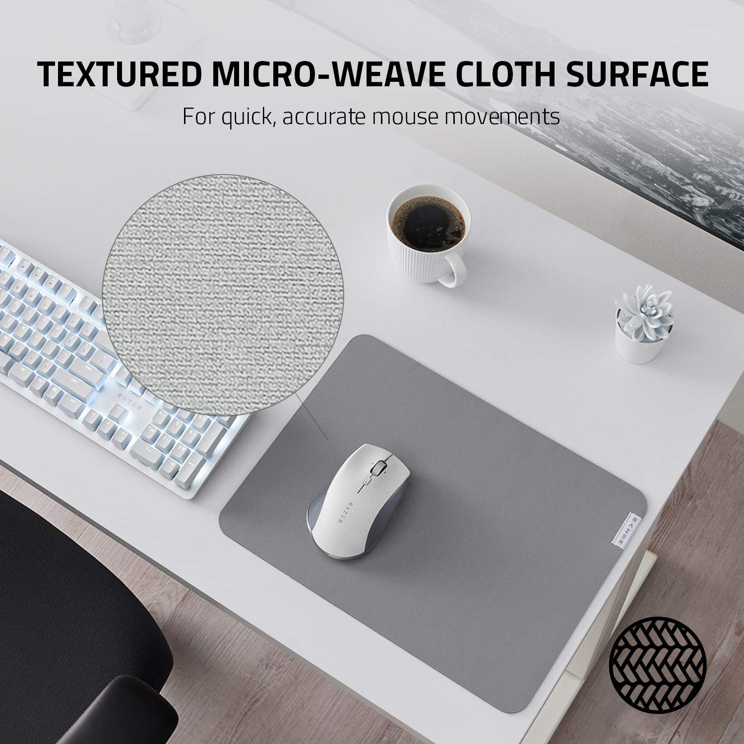 razer-pro-glide-soft-mouse-mat-3mm-high-density-rubber-foam-textured-micro-weave image 2