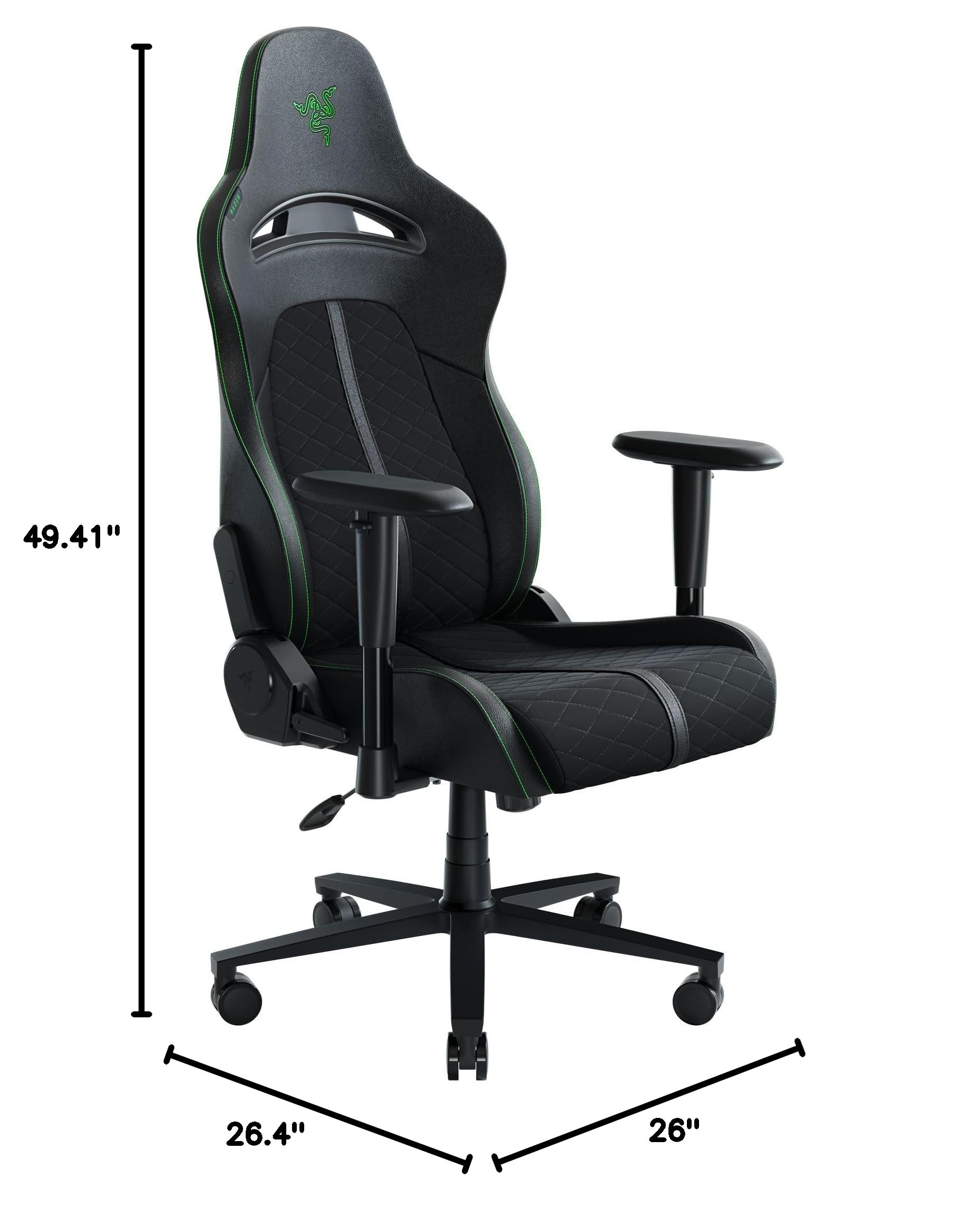 razer-enki-x-essential-gaming-chair-built-in-lumbar-arch-152-recline-dual-textur image 3