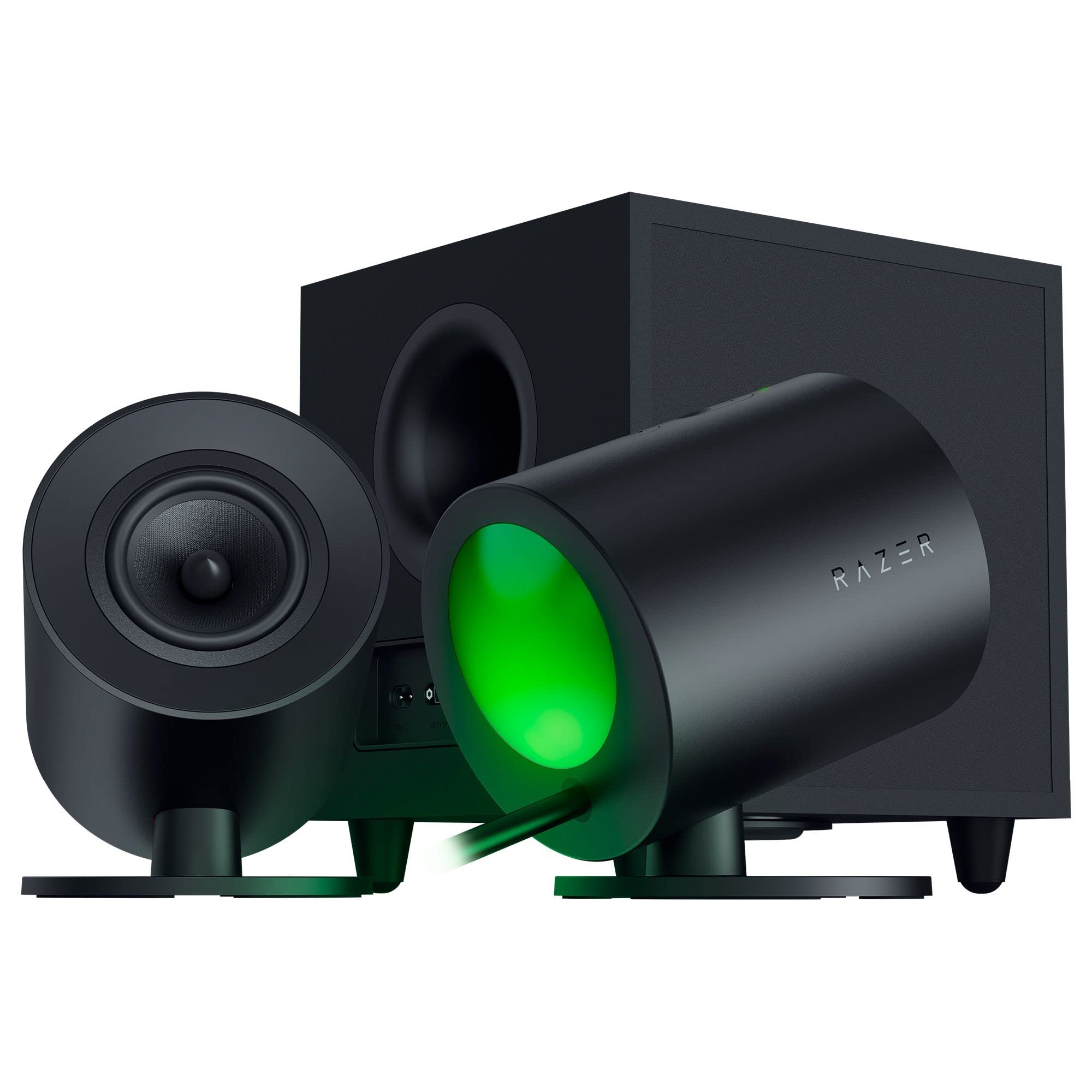 razer-nommo-v2-2-1-pc-gaming-speaker-system-with-wired-subwoofer-thx-spatial-aud image 1